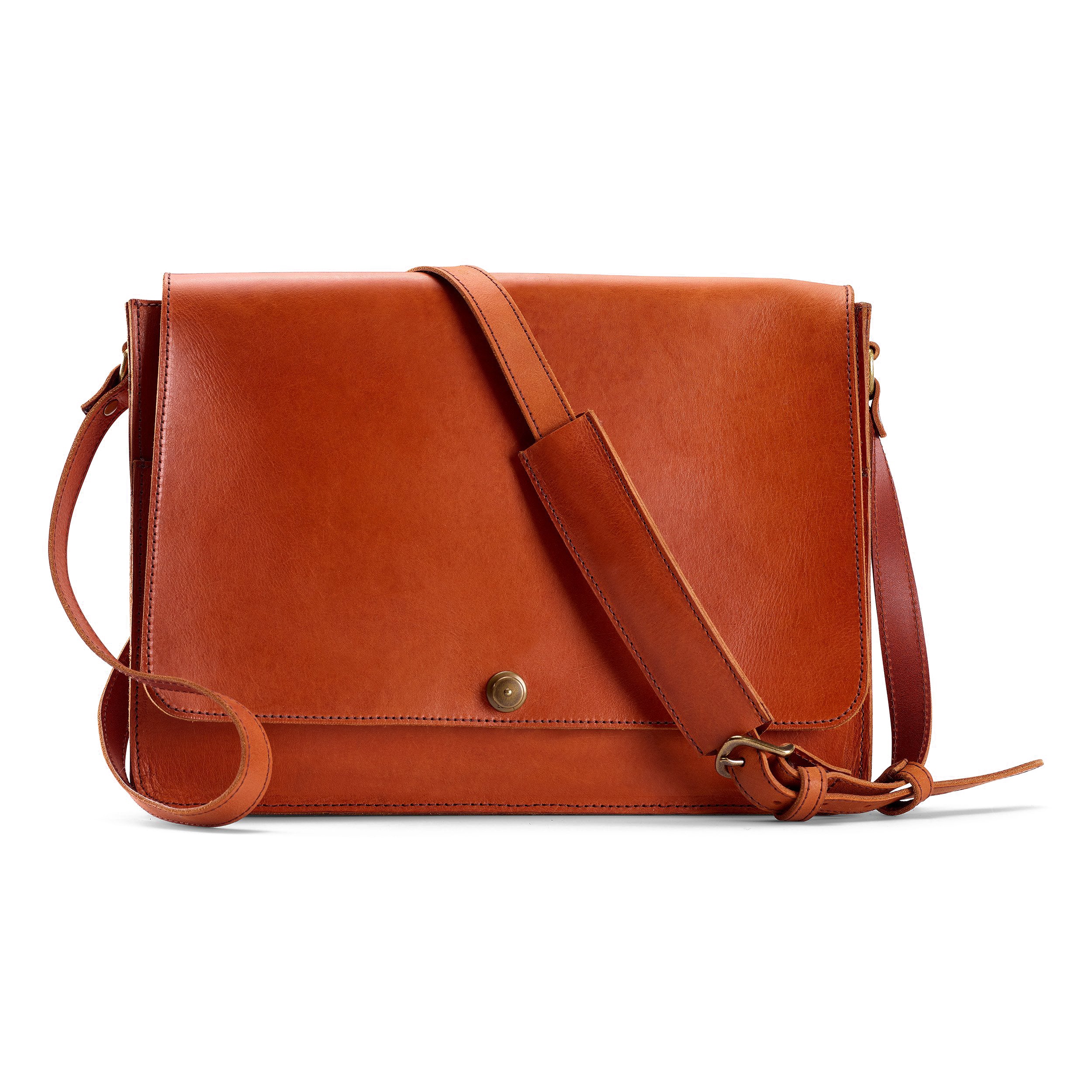 Austen Multi-Pocket Shoulder Bag - Dark Brown