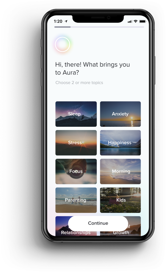 1 Year Subscription to Aura App for Mental Wellness & Sleep