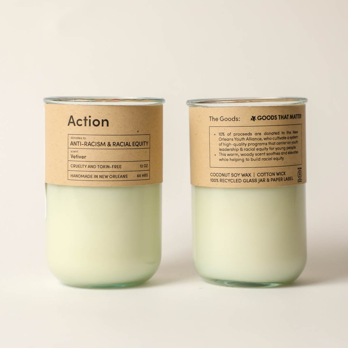 Action Candle for Good - warm and smoky scent