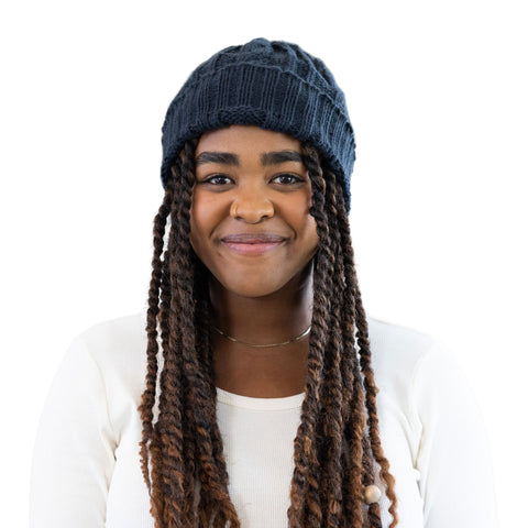 Cable Knit Beanie - Handmade by Ugandan Artisans