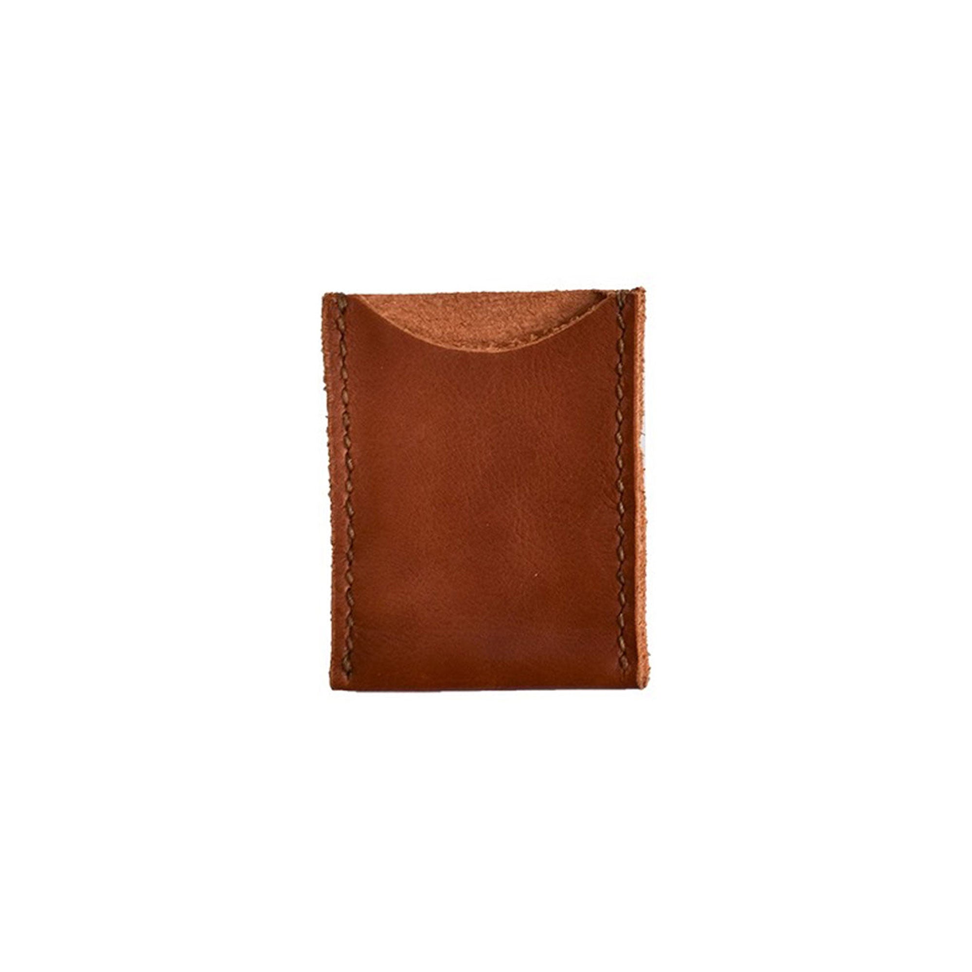 Simple and Functional Card Holder in Persimmon