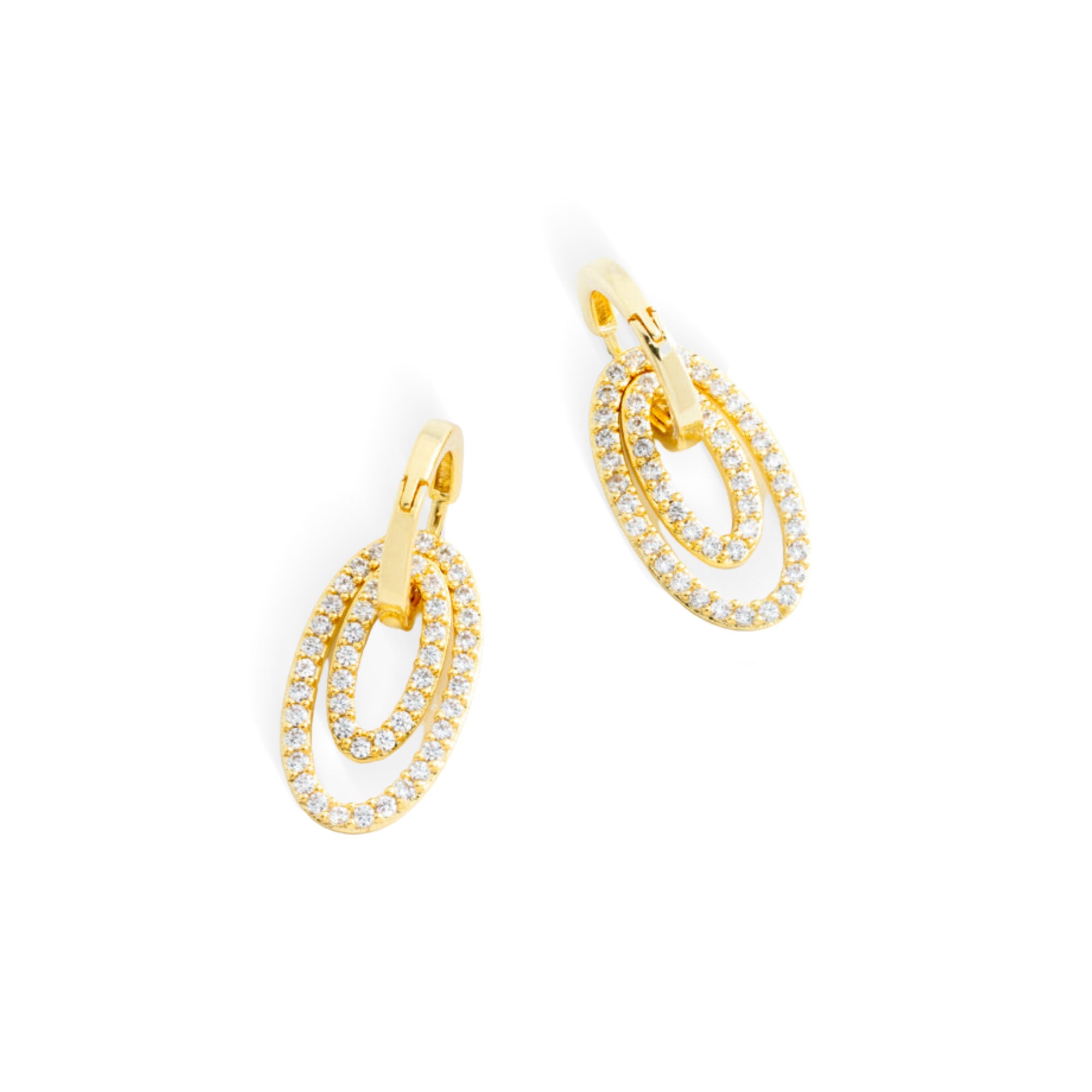 Celebrate Freedom Huggies - 14k Gold-Plated Earrings