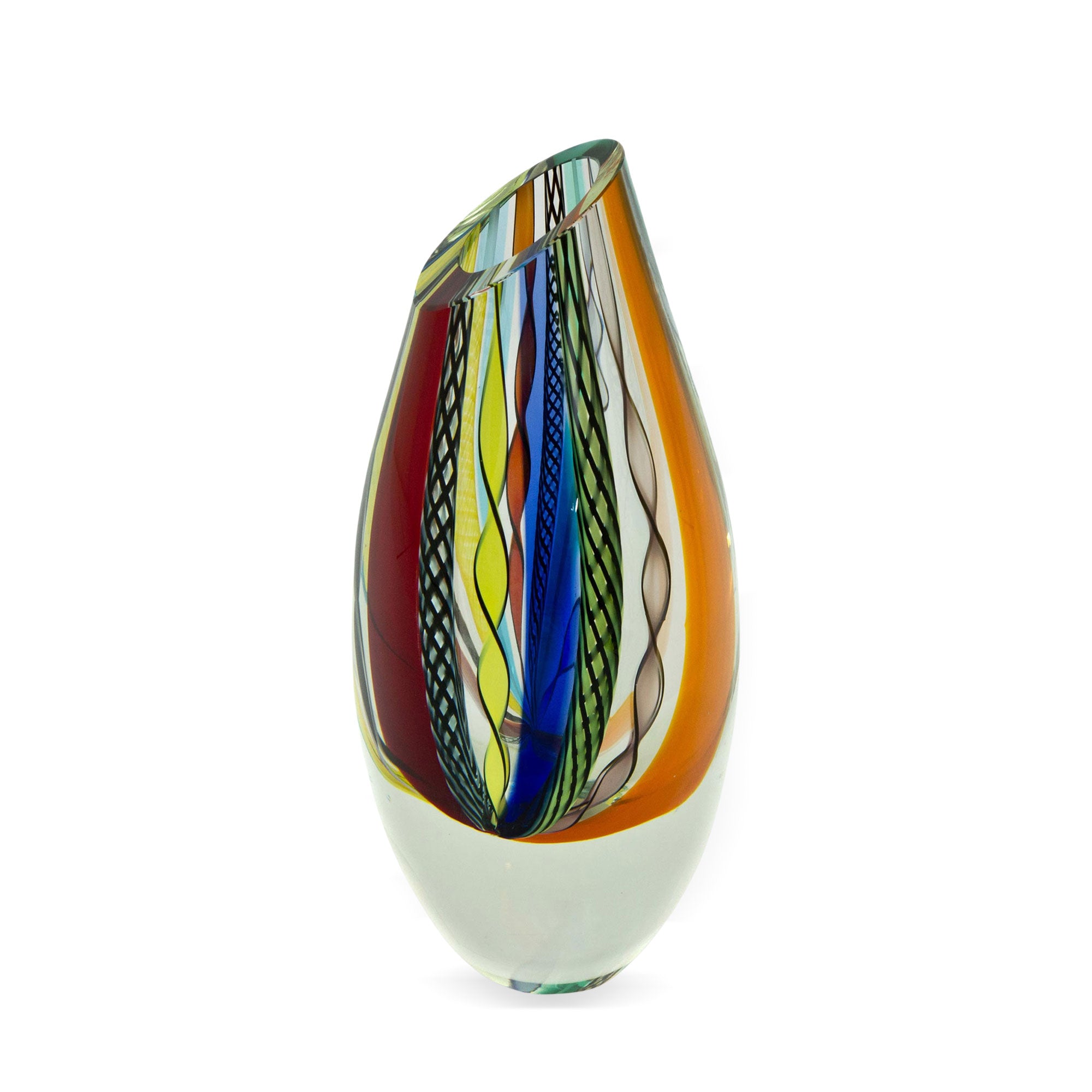 Ethical Gifts - Collectible Handblown Murano Inspired Art Vase