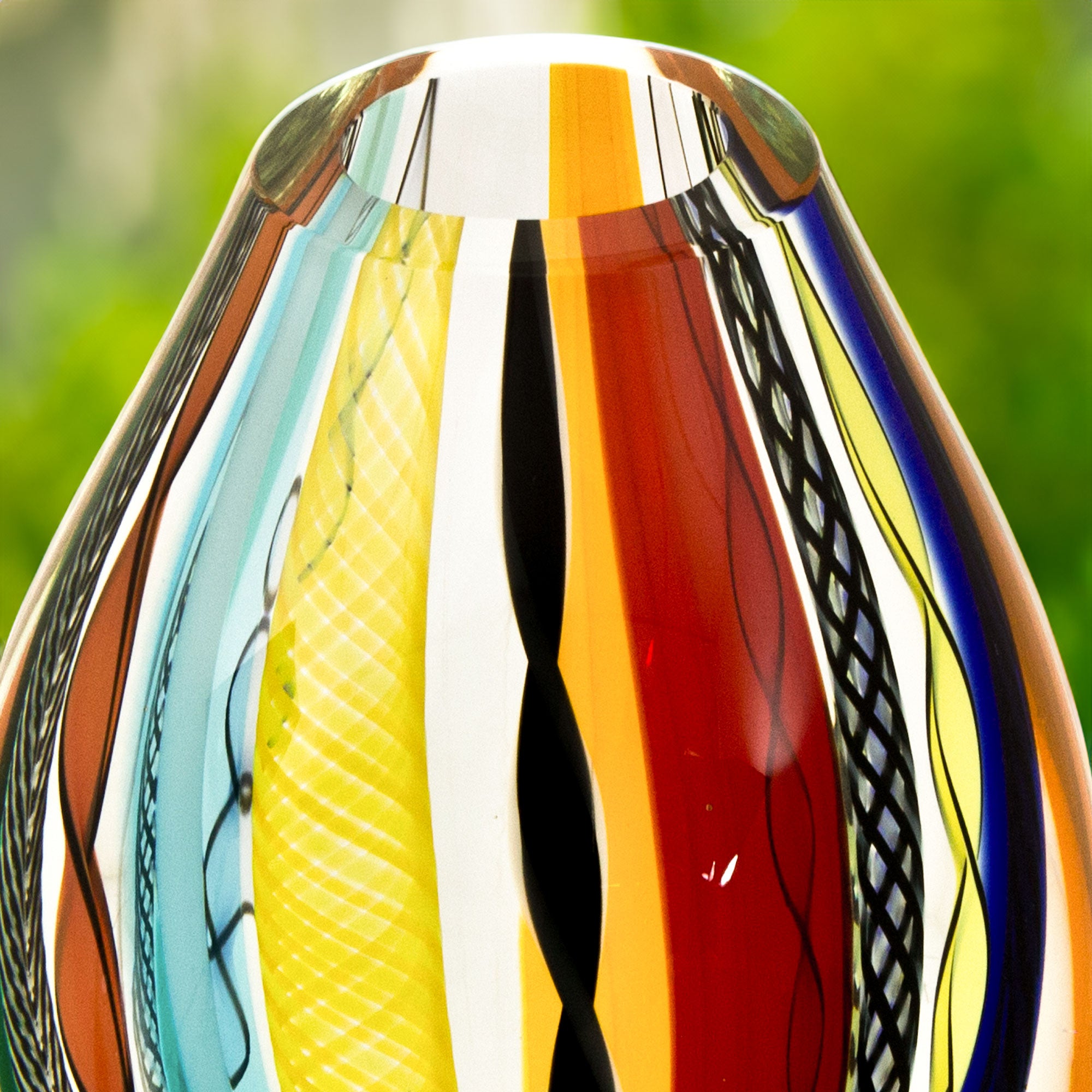 Ethical Gifts - Collectible Handblown Murano Inspired Art Vase