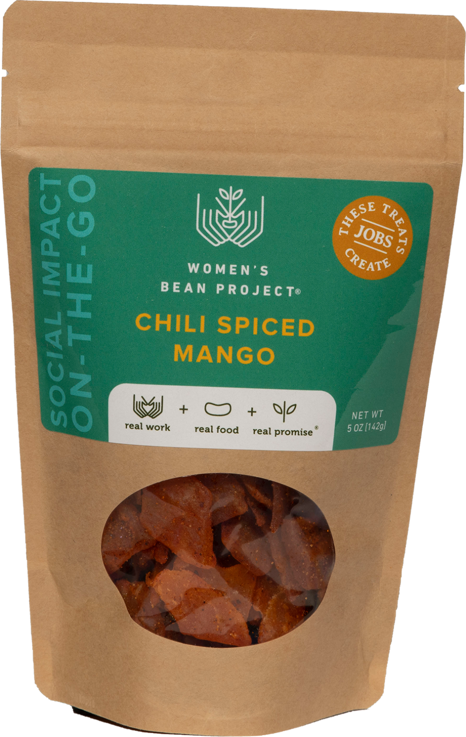 Individual package of chili spiced mango bites