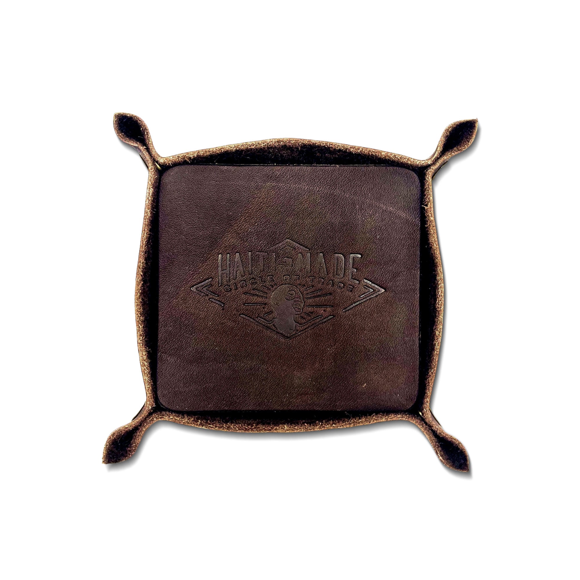 Set of 4 Leather Coasters - Kitchen Gifts that Give Back