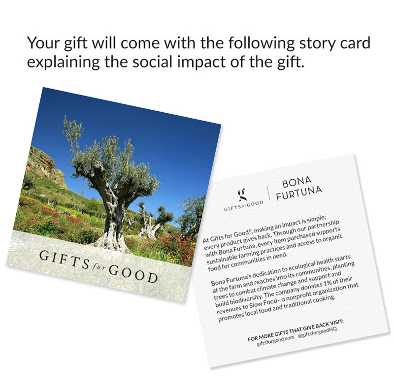 Story card explaining the impact of the honey