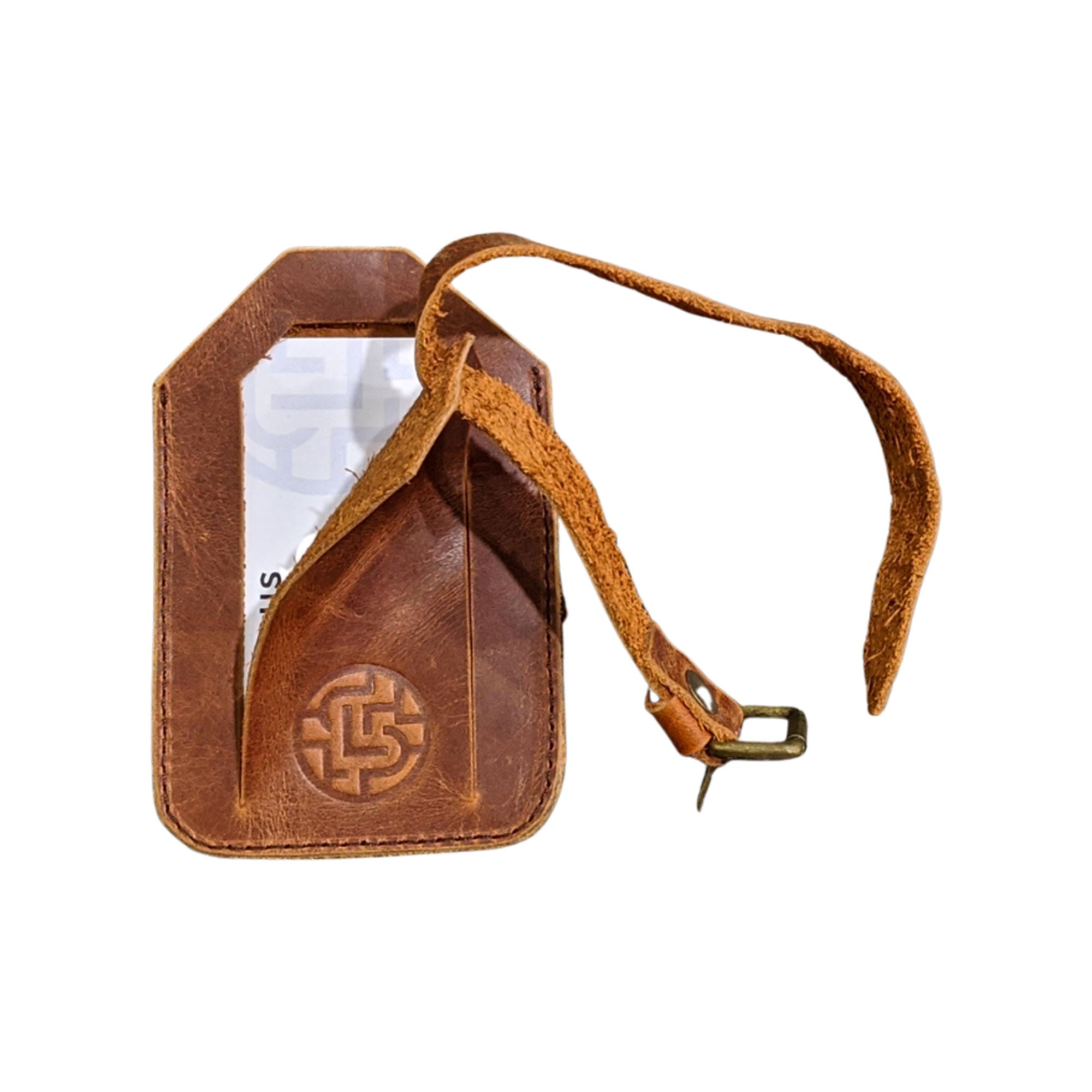 An Inside Look at the Explorer Luggage Tag in Persimmon - Handmade Travel Accessories