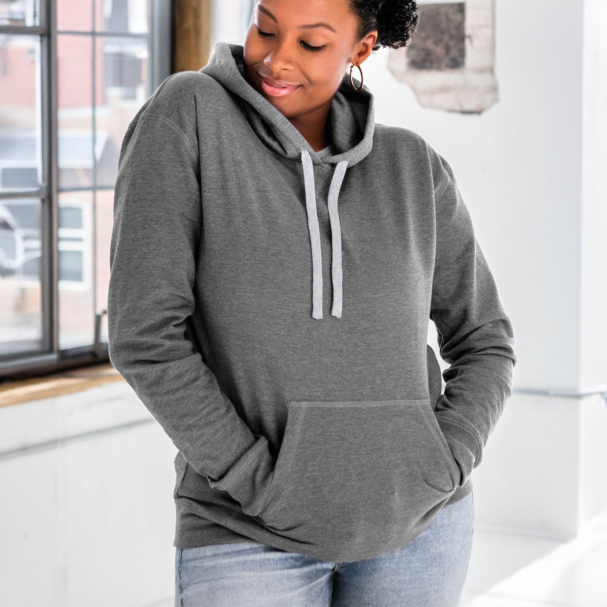 Unisex Heathered Hoodie