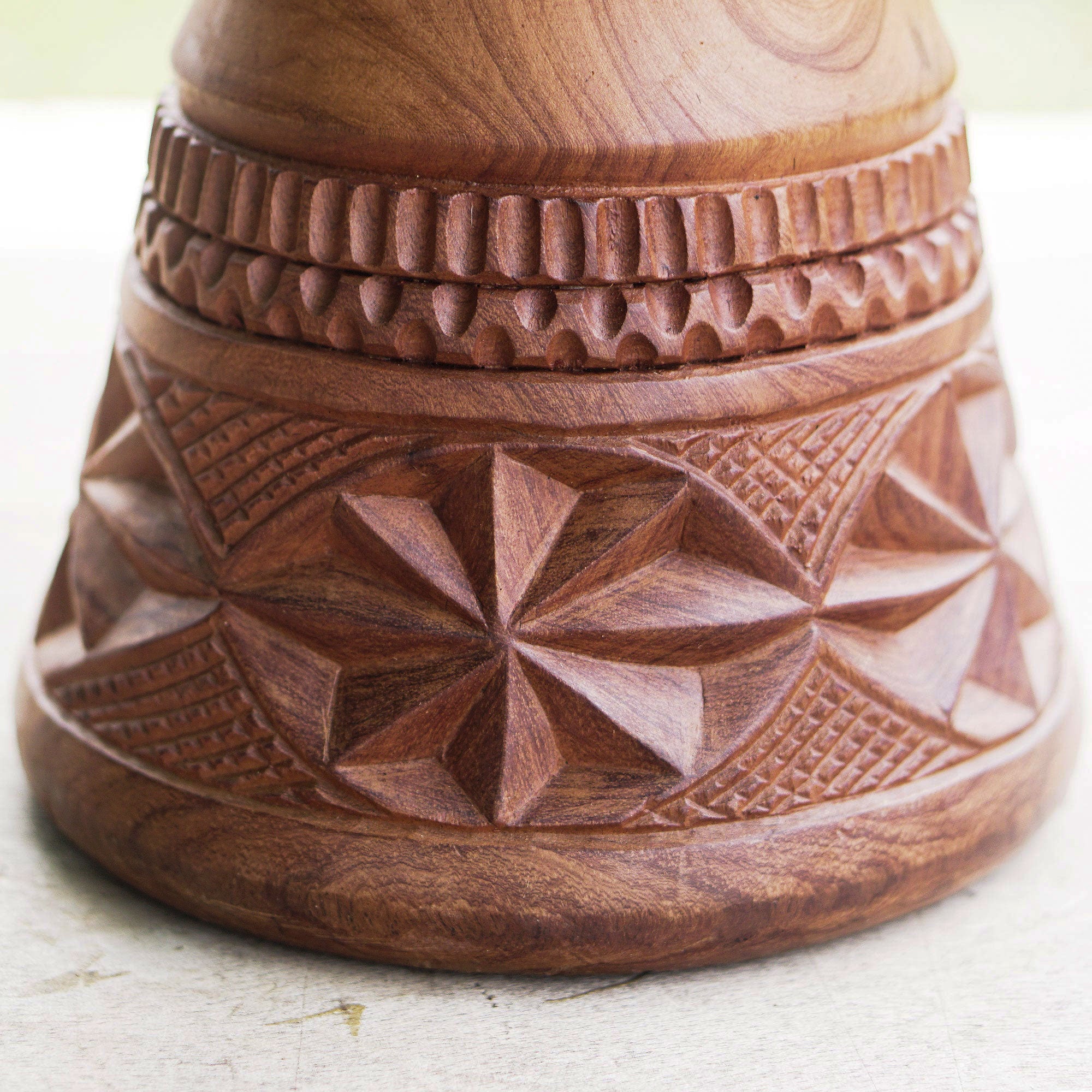 Anopa Nsoman - Handcrafted Tweneboa Wood Djembe Drum from Ghana