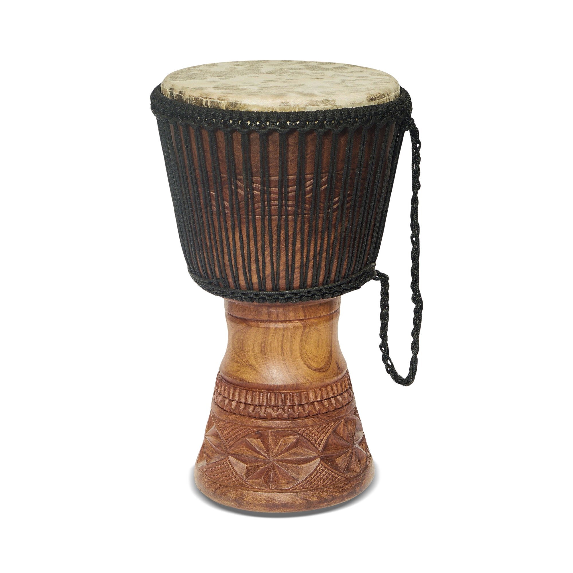 Anopa Nsoman - Handcrafted Tweneboa Wood Djembe Drum from Ghana