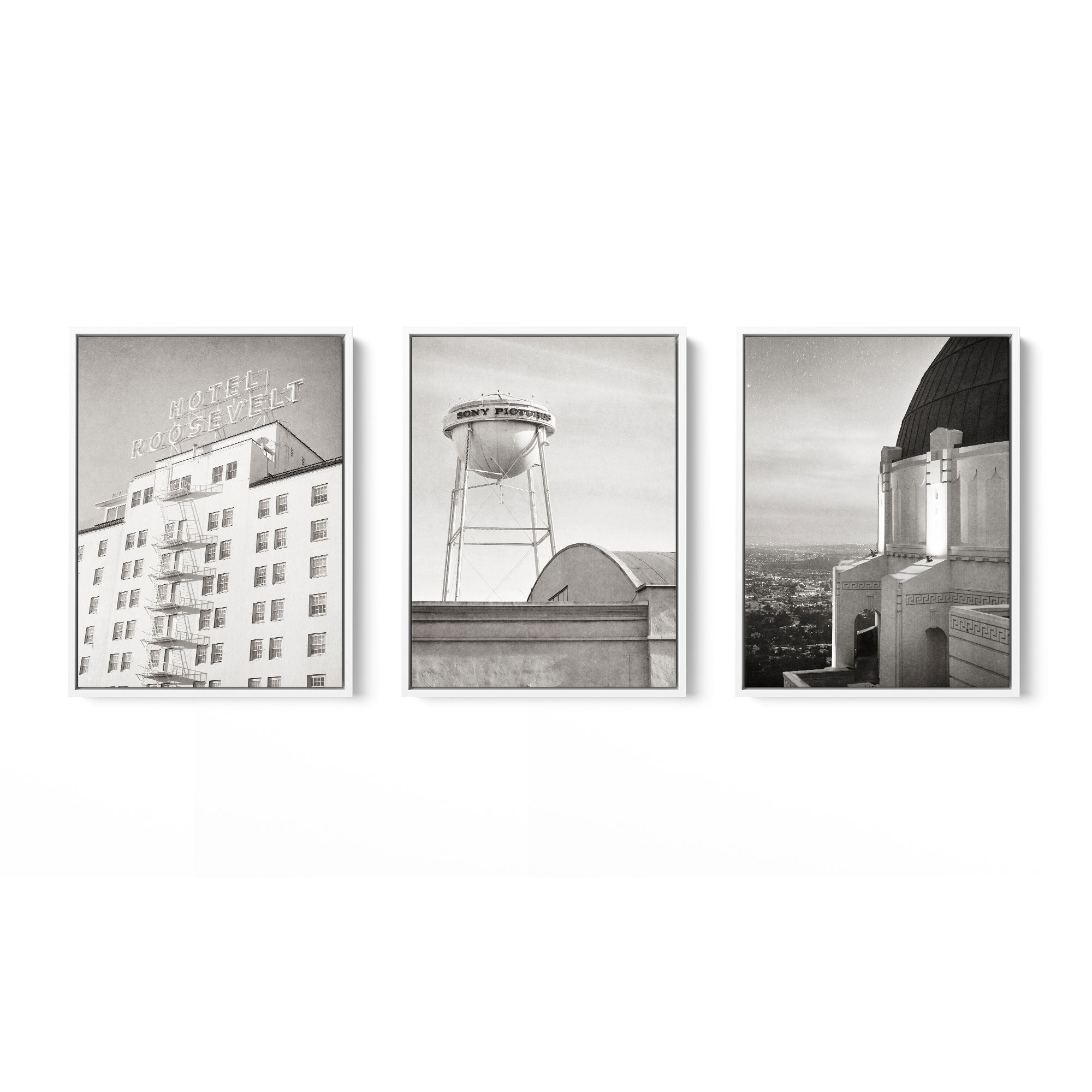 Set of 3 Framed Canvas 24x30 Inches (Multiple Print Choices)