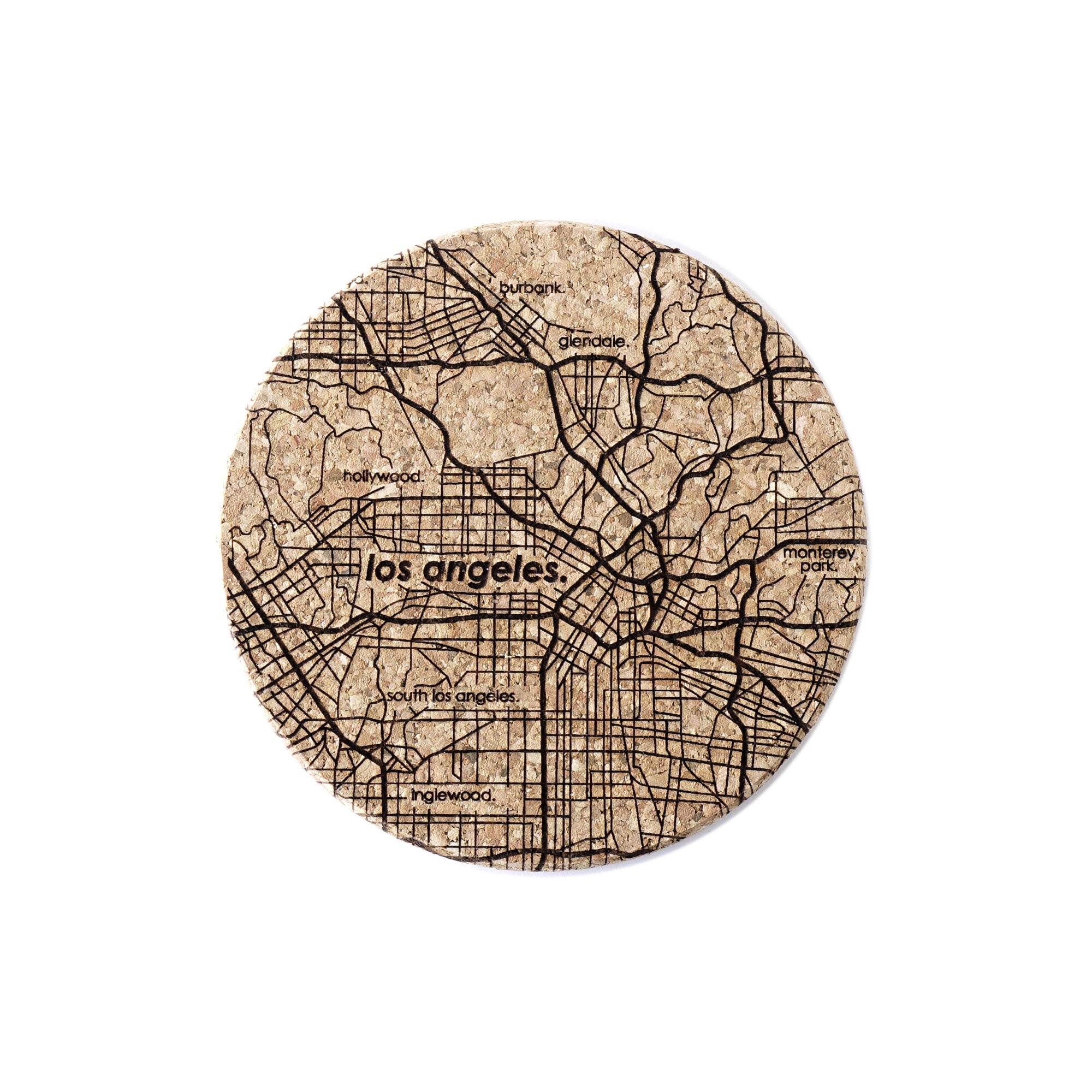 Home Town Map Cork Coaster - Set of 2