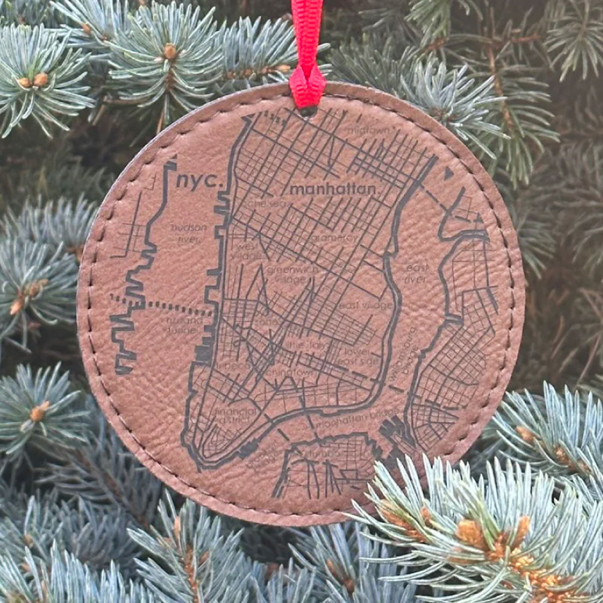 Home Town Map Ornament