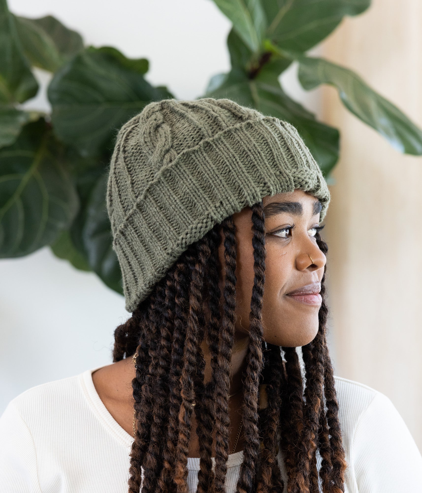 Cable Knit Beanie - Handmade by Ugandan Artisans