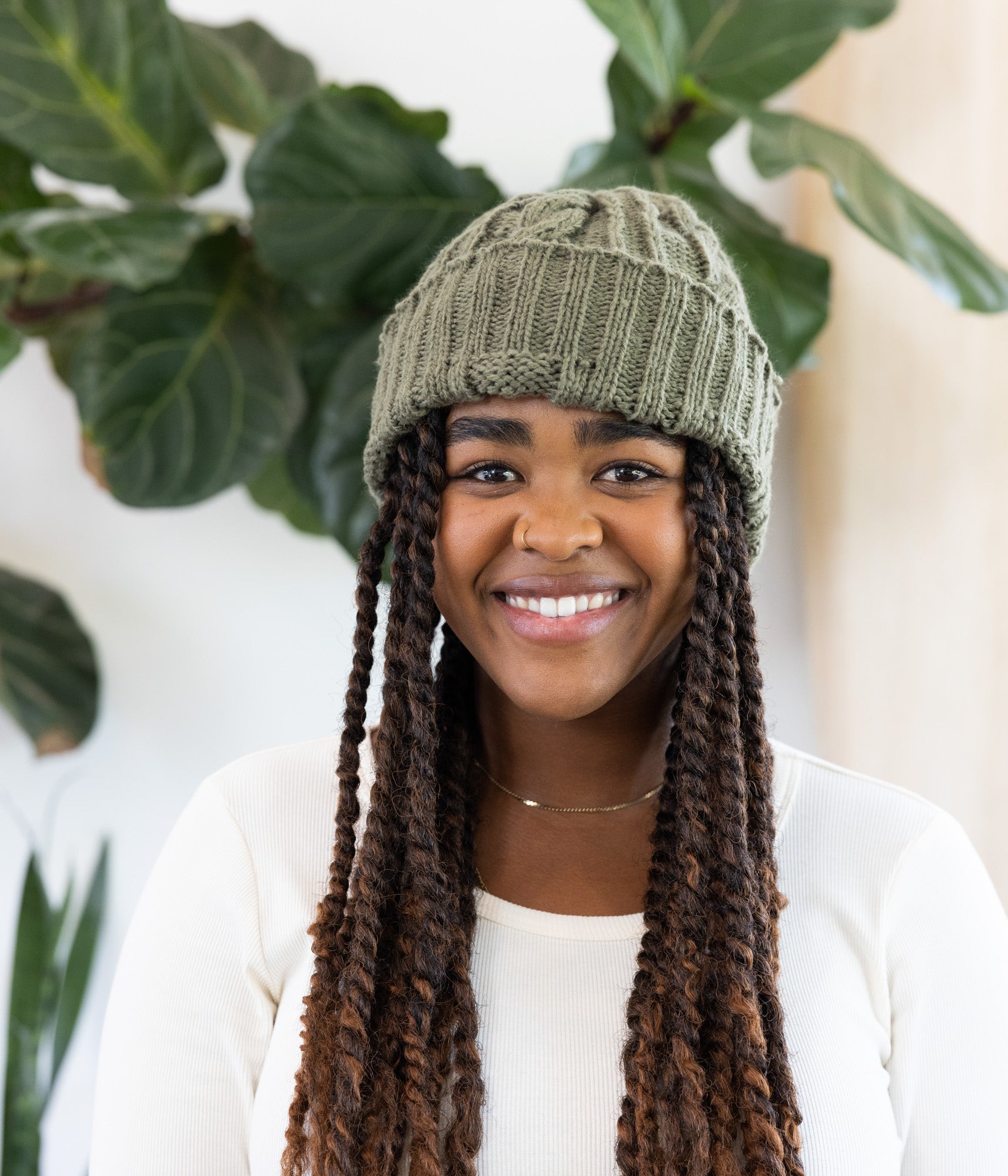 Cable Knit Beanie - Handmade by Ugandan Artisans