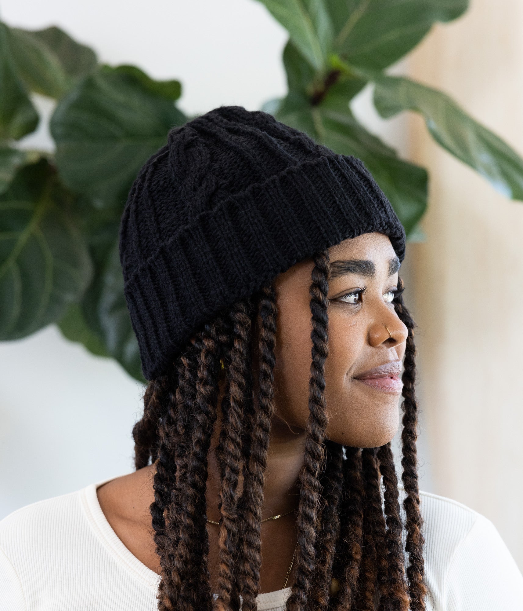 Cable Knit Beanie - Handmade by Ugandan Artisans