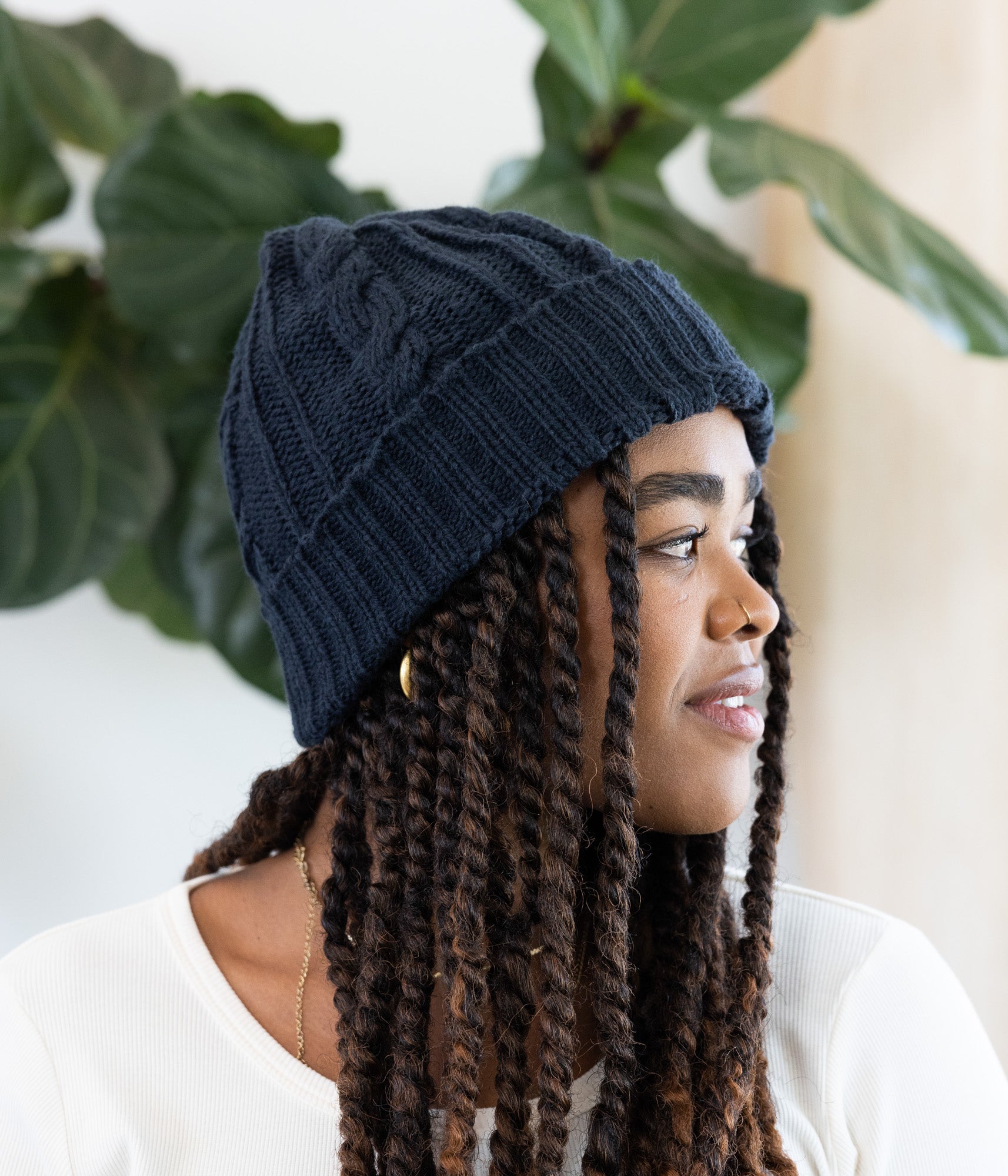 Cable Knit Beanie - Handmade by Ugandan Artisans