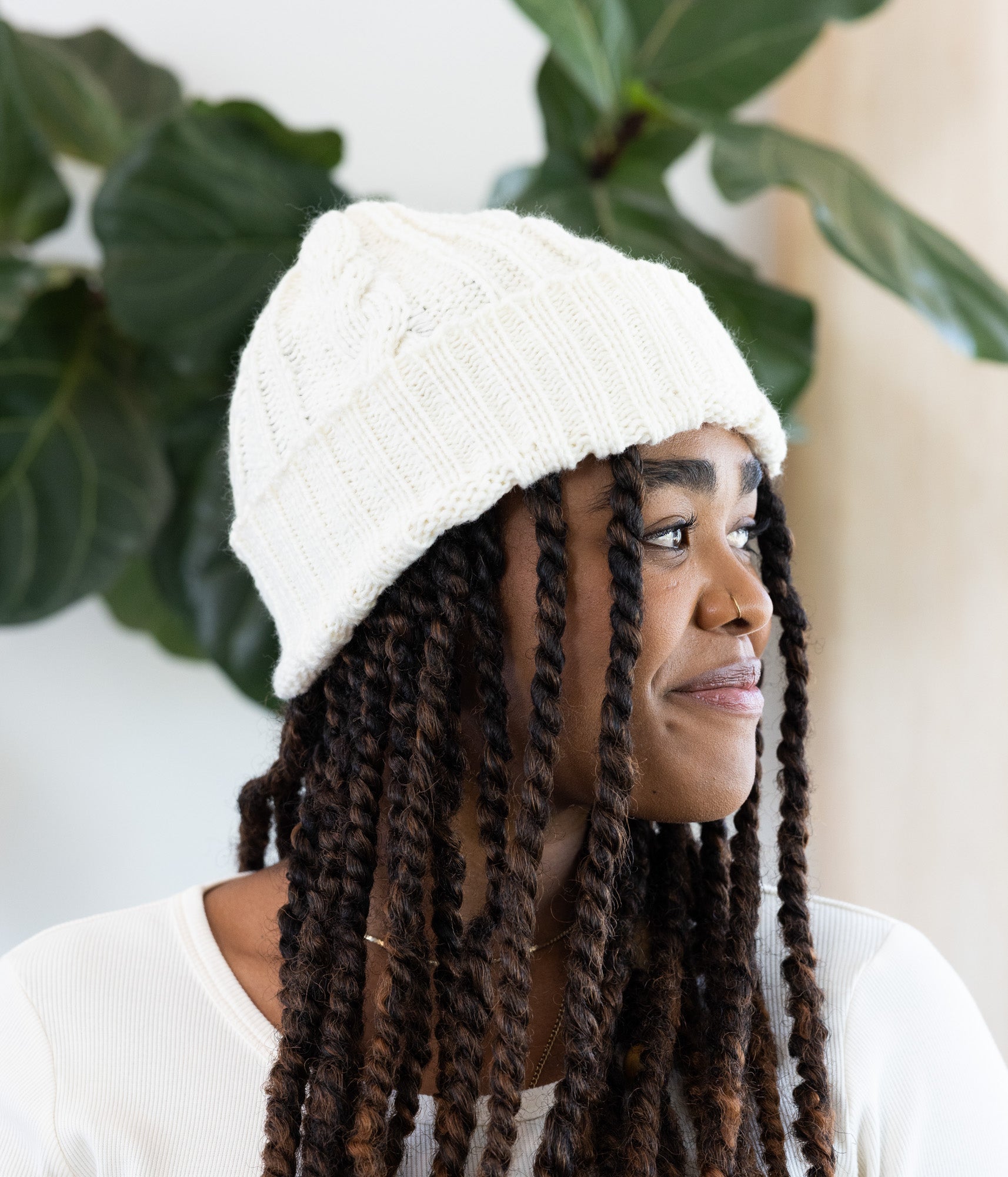 Cable Knit Beanie - Handmade by Ugandan Artisans