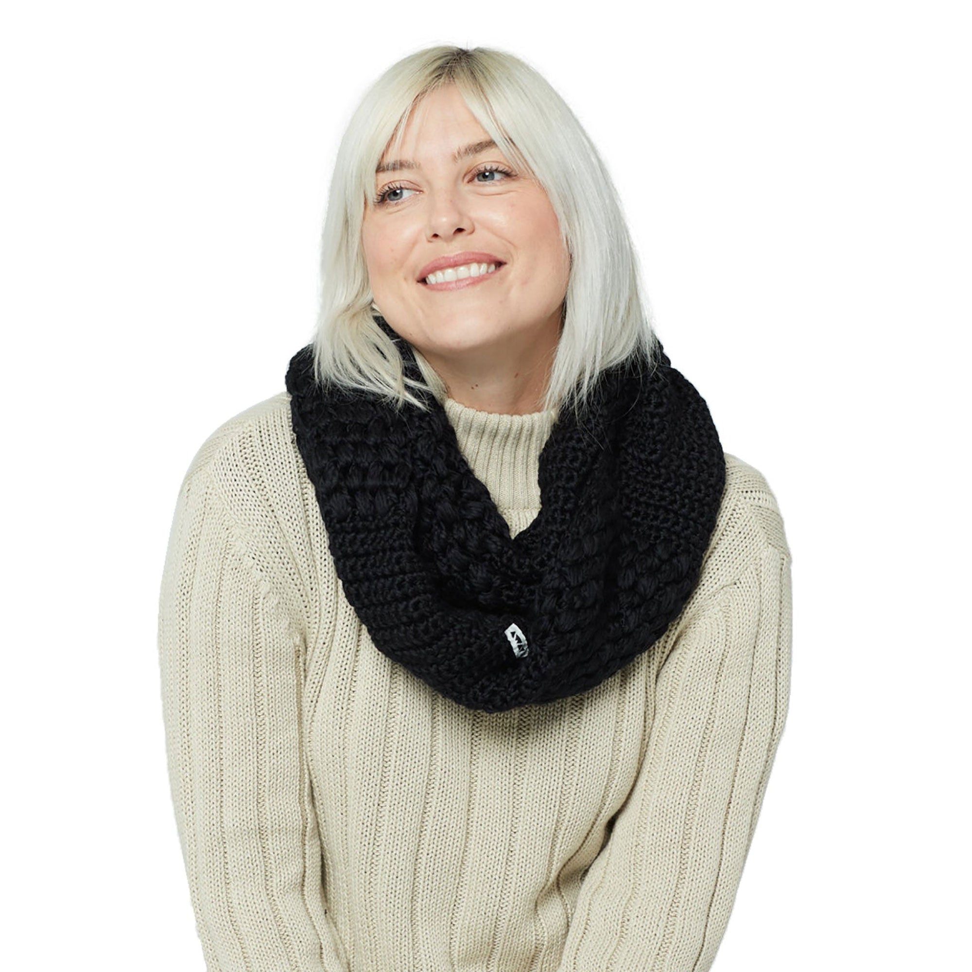 Knitted Scarf - Warm and Cozy in Black