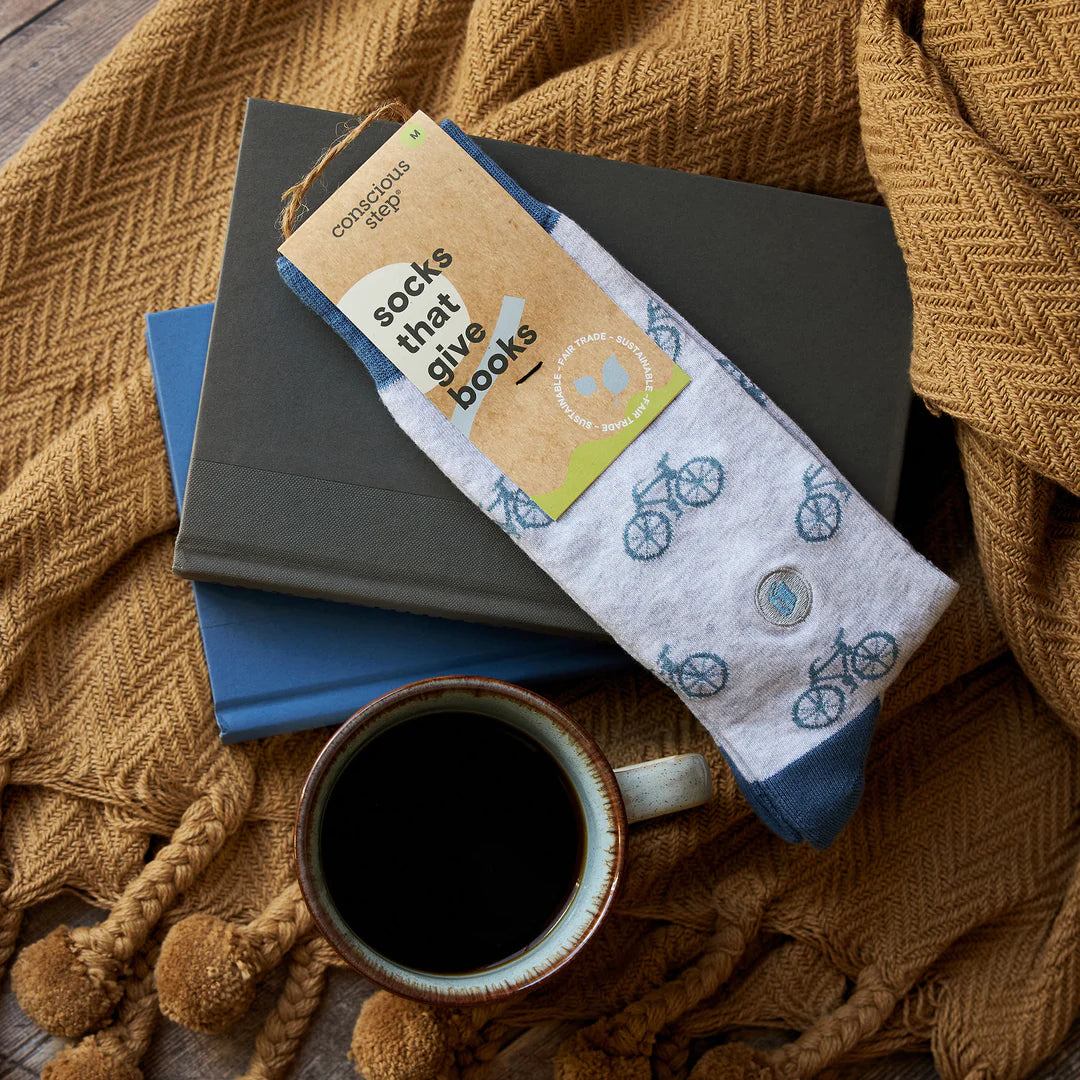 Socks that Give Books (Select from 2 Designs)