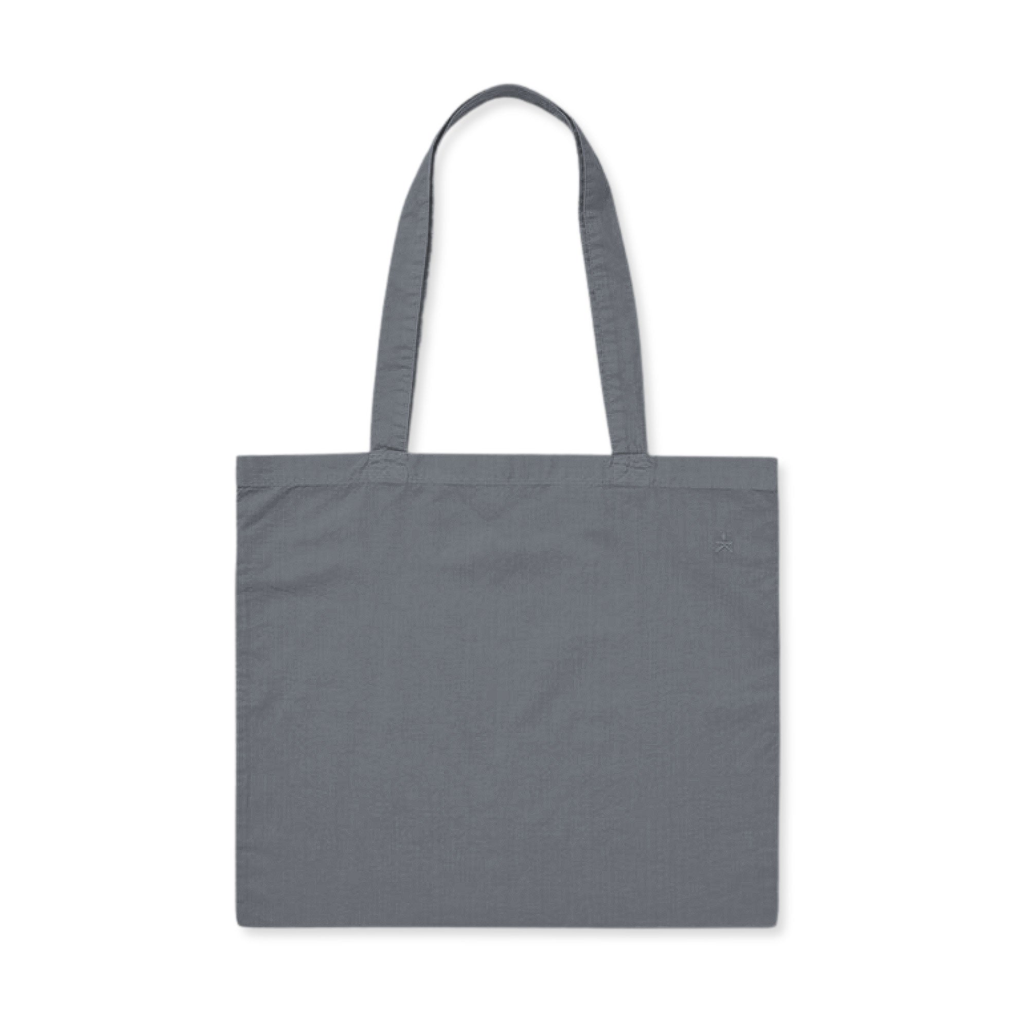 Large Eco-Friendly Tote Bag, Pigment-Dyed in Charcoal