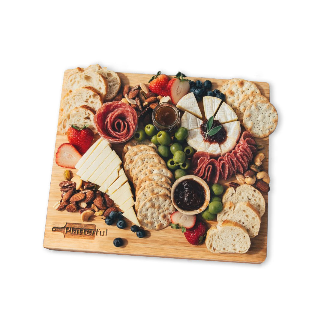 Charcuterie Kit + Wooden Board Bundle (Standard Kit + Board)