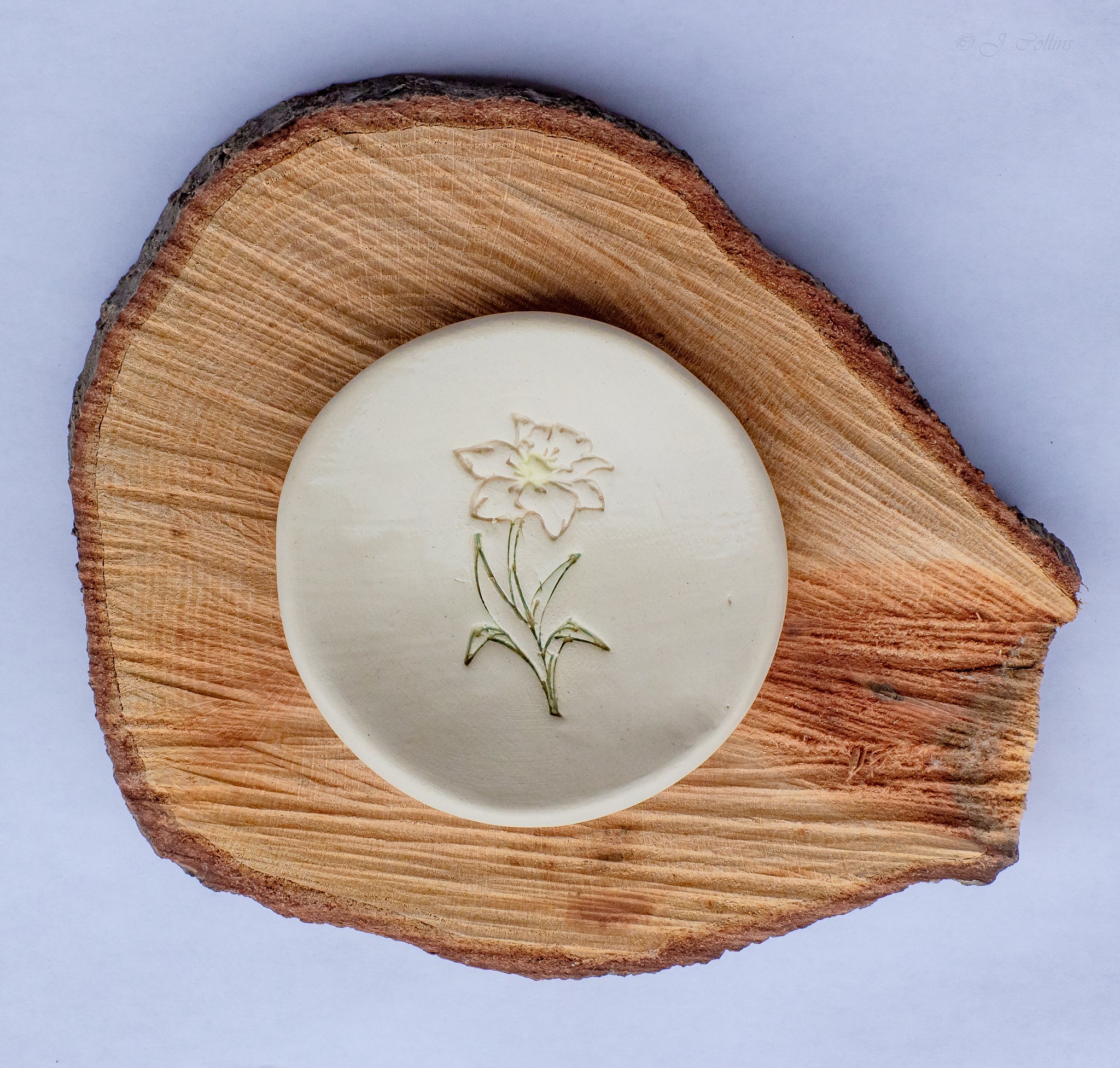 Birth Flower Ring Dish