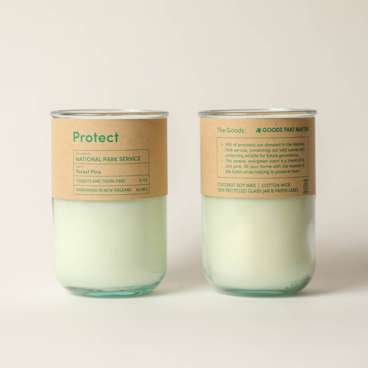 Protect Candle - a light pine scented candle