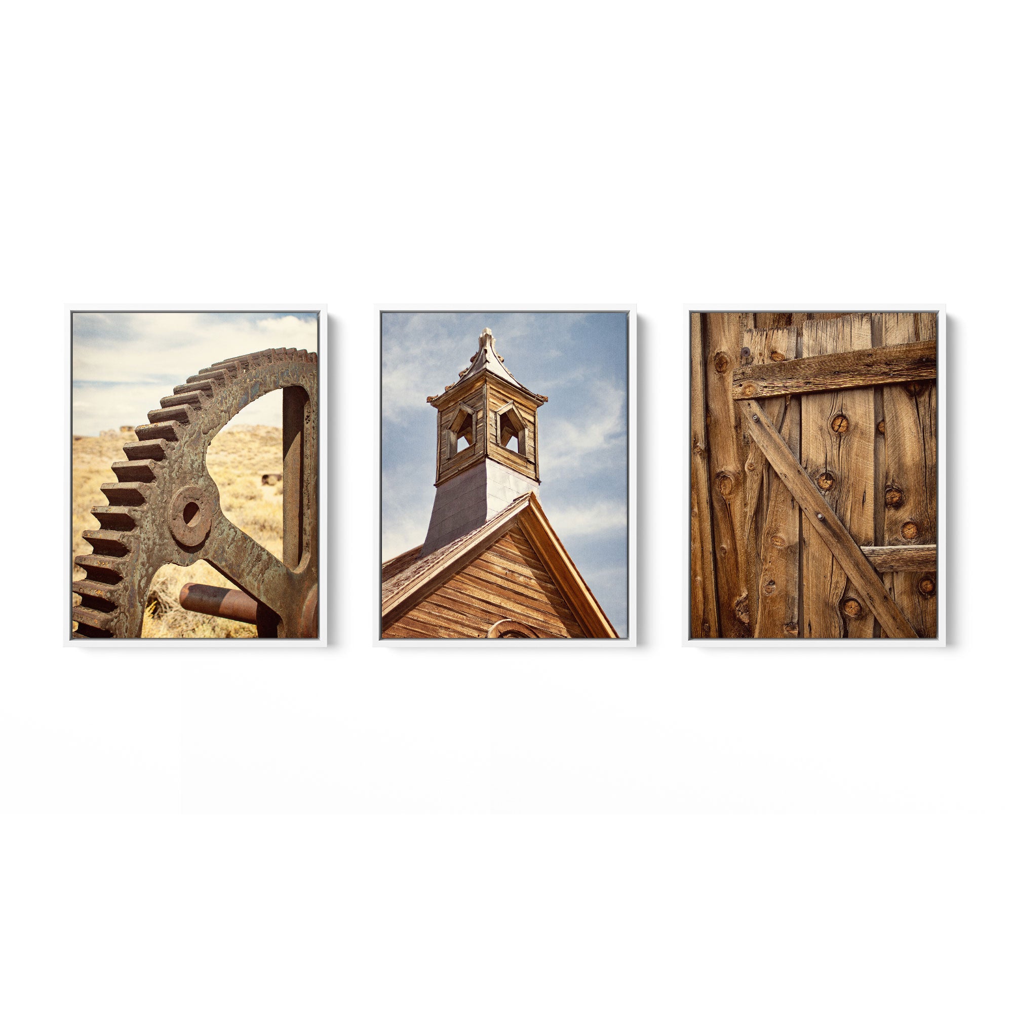 Set of 3 Framed Canvas 24x30 Inches (Multiple Print Choices)