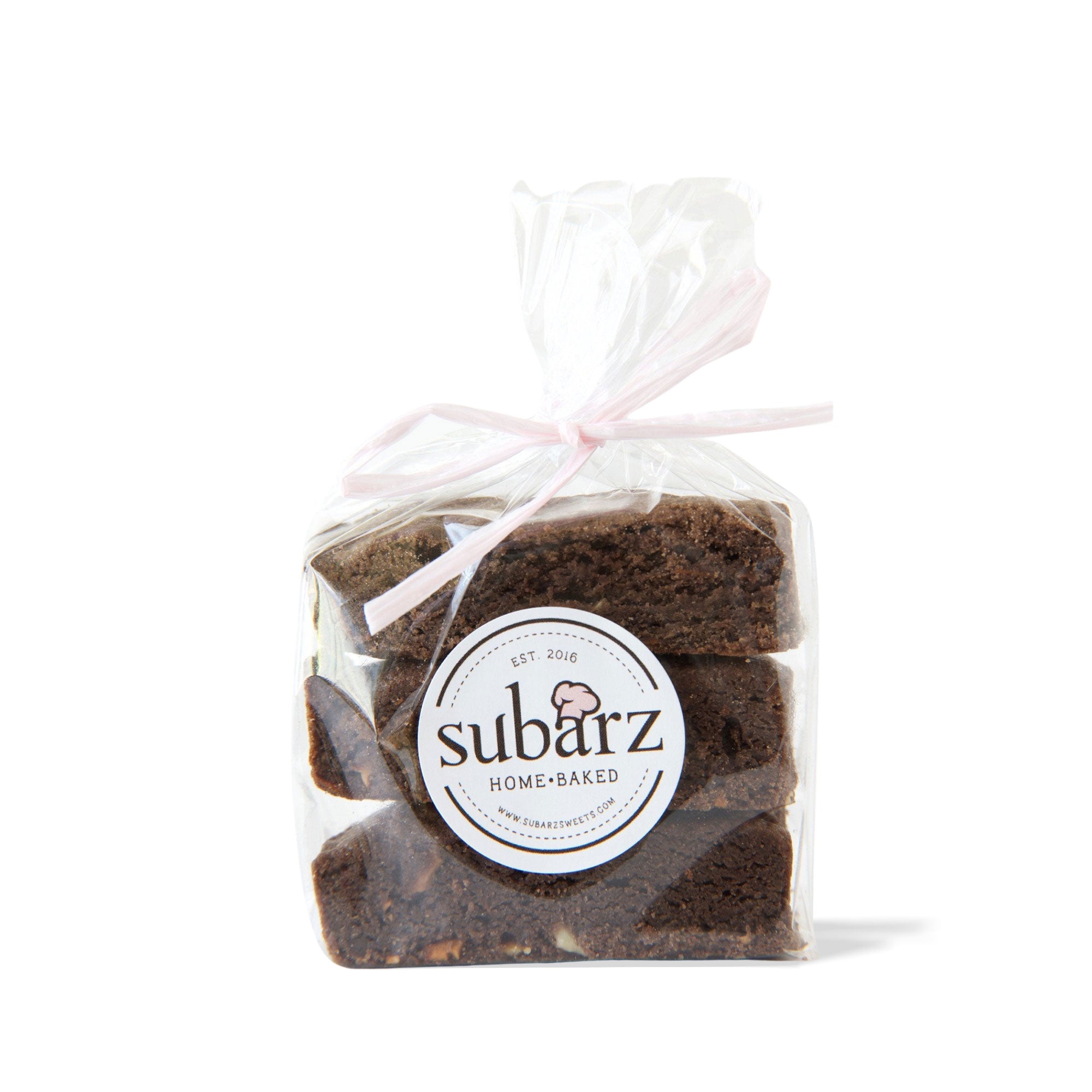 A delicious pack of three - Traditional Double Chocolate Chip Almond Subarz