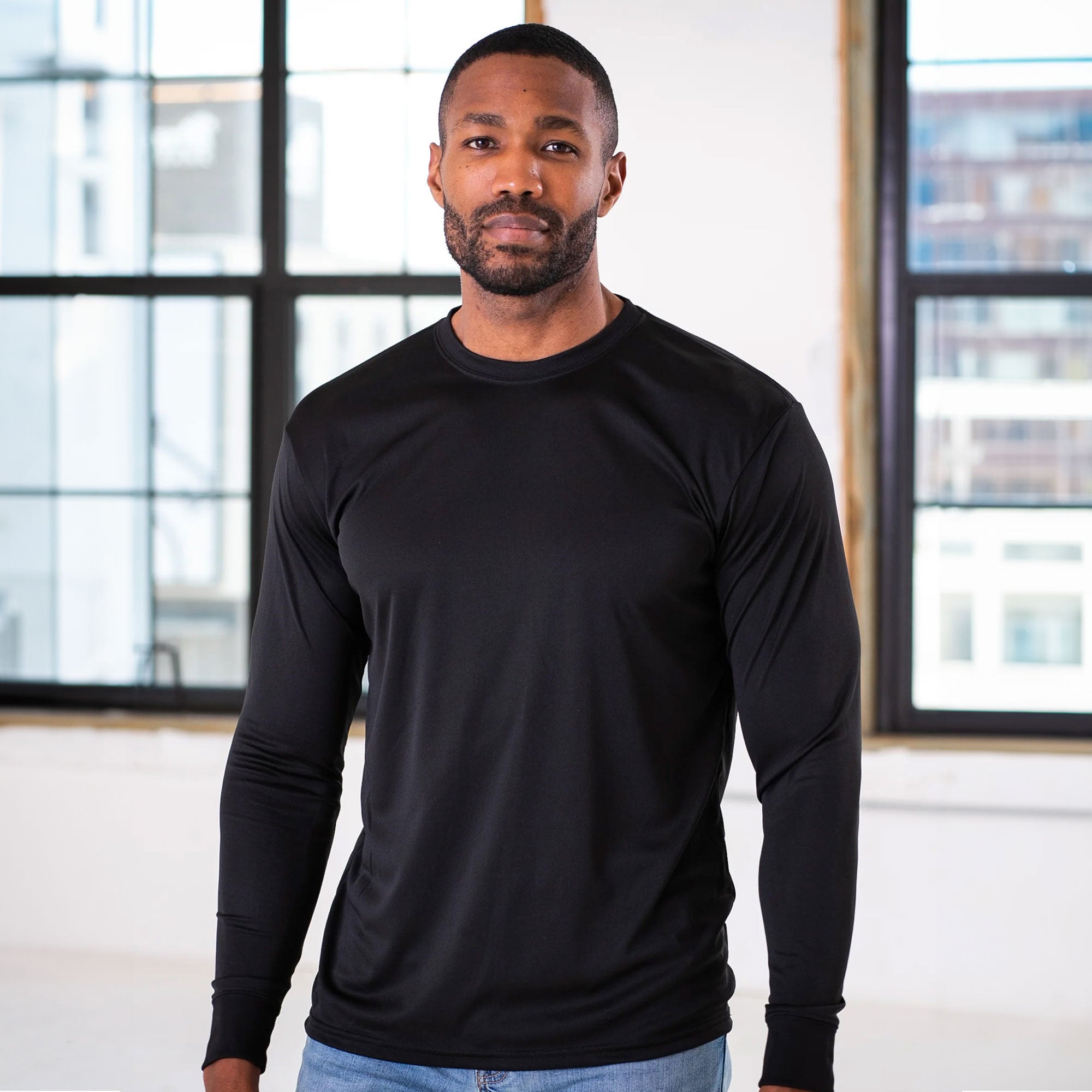 Unisex Performance Poly Long Sleeve Tee