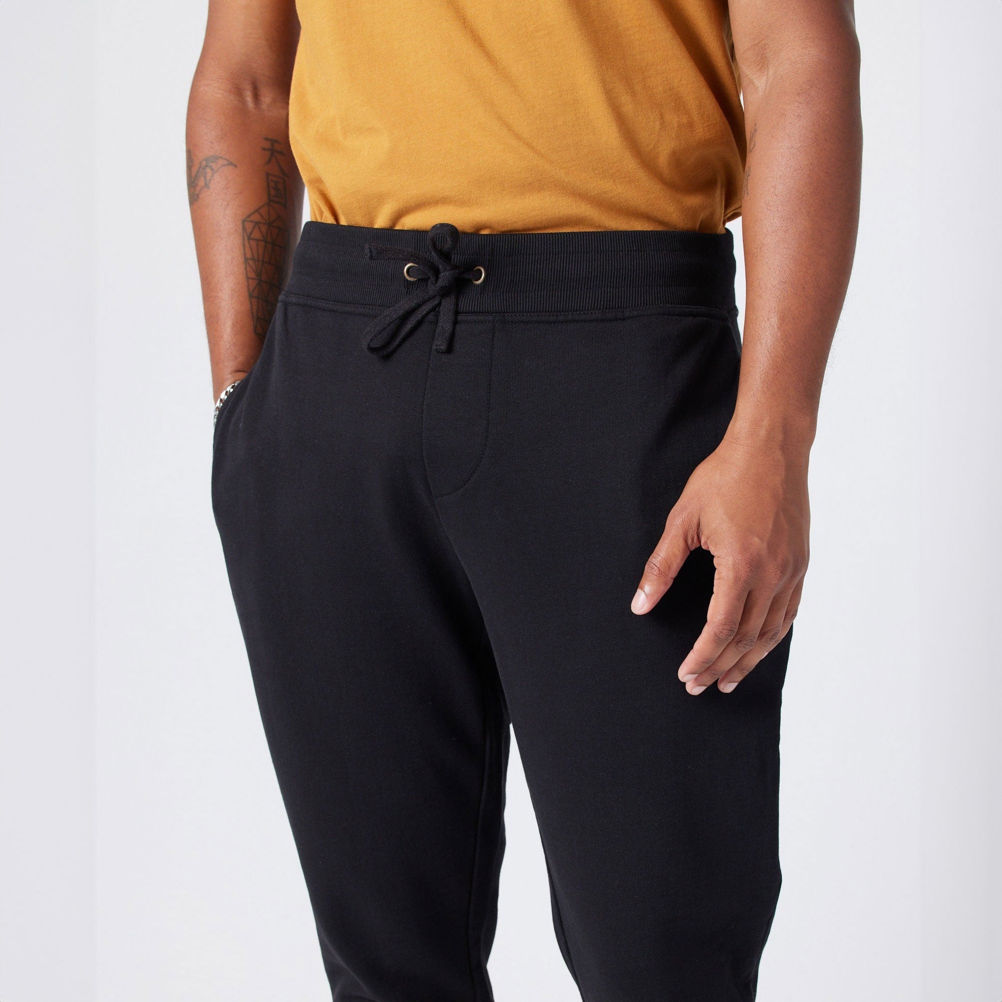 Black Unisex Sweatpants - Eco-friendly choice and a comfortable fit for all