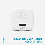 WALLY SubNano 20W Wall Charger - Ultra Compact Charger