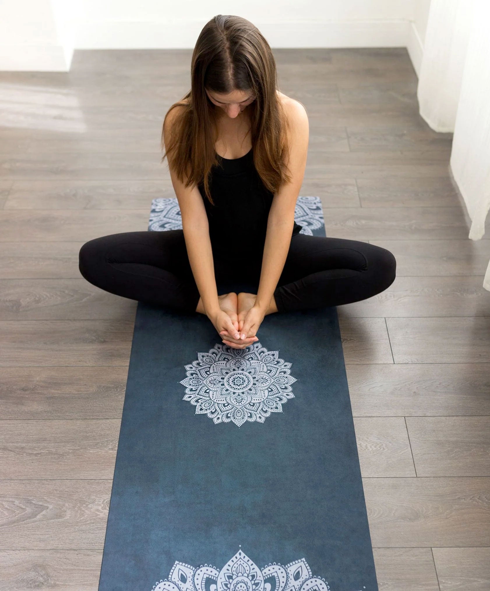 Combo Yoga Mat Mandala Black (1.5mm)