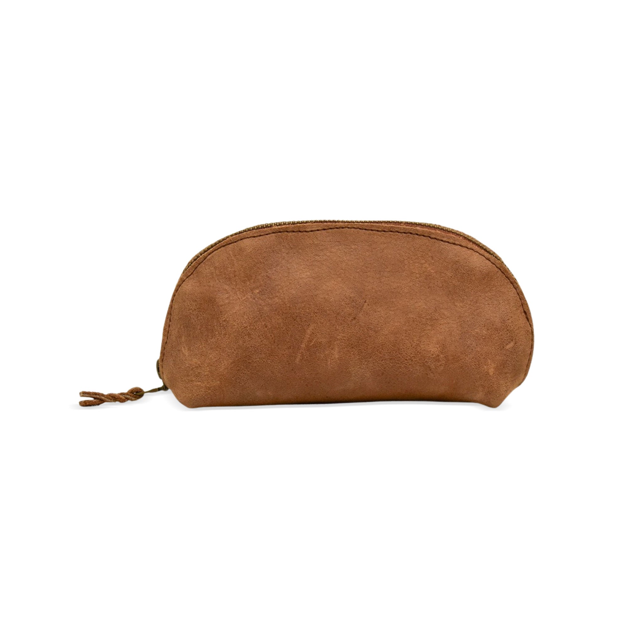 Zippered Pouch in Stone - Ethically Crafted Accessories