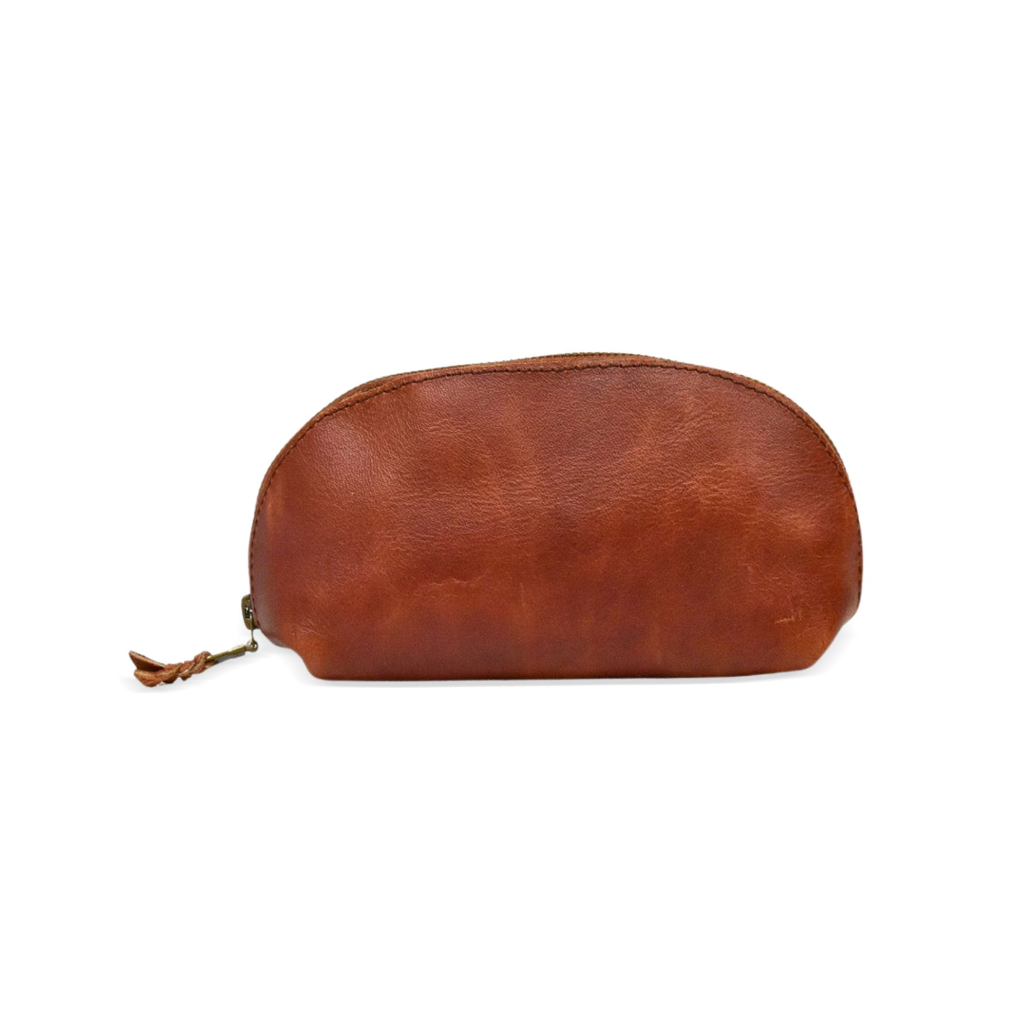 Zippered Pouch in Persimmon - Ethically Crafted Accessories