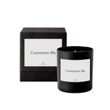 Semi-Custom Candle in Matte Black - Create your own label or include your company slogan