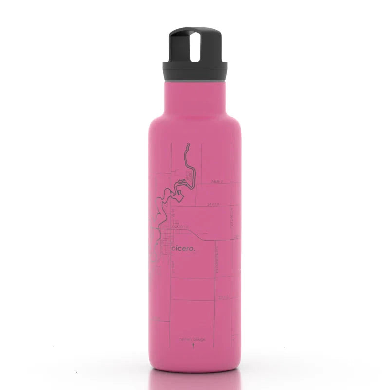 Home Town Maps 21 oz Insulated Hydration Bottle