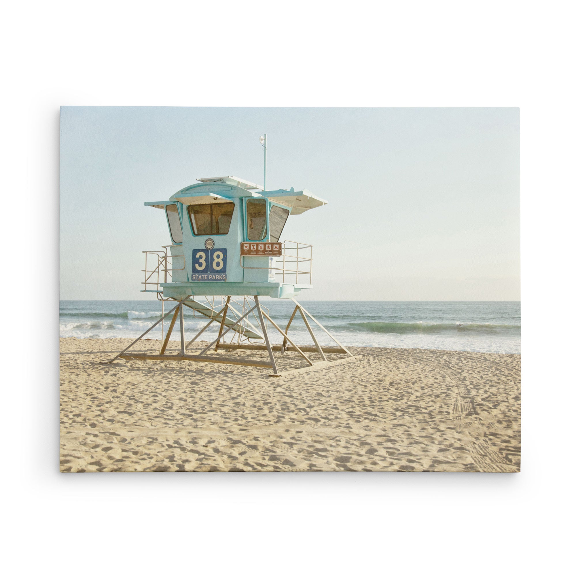 Canvas wall art titled 'Carlsbad Lifeguard Tower'