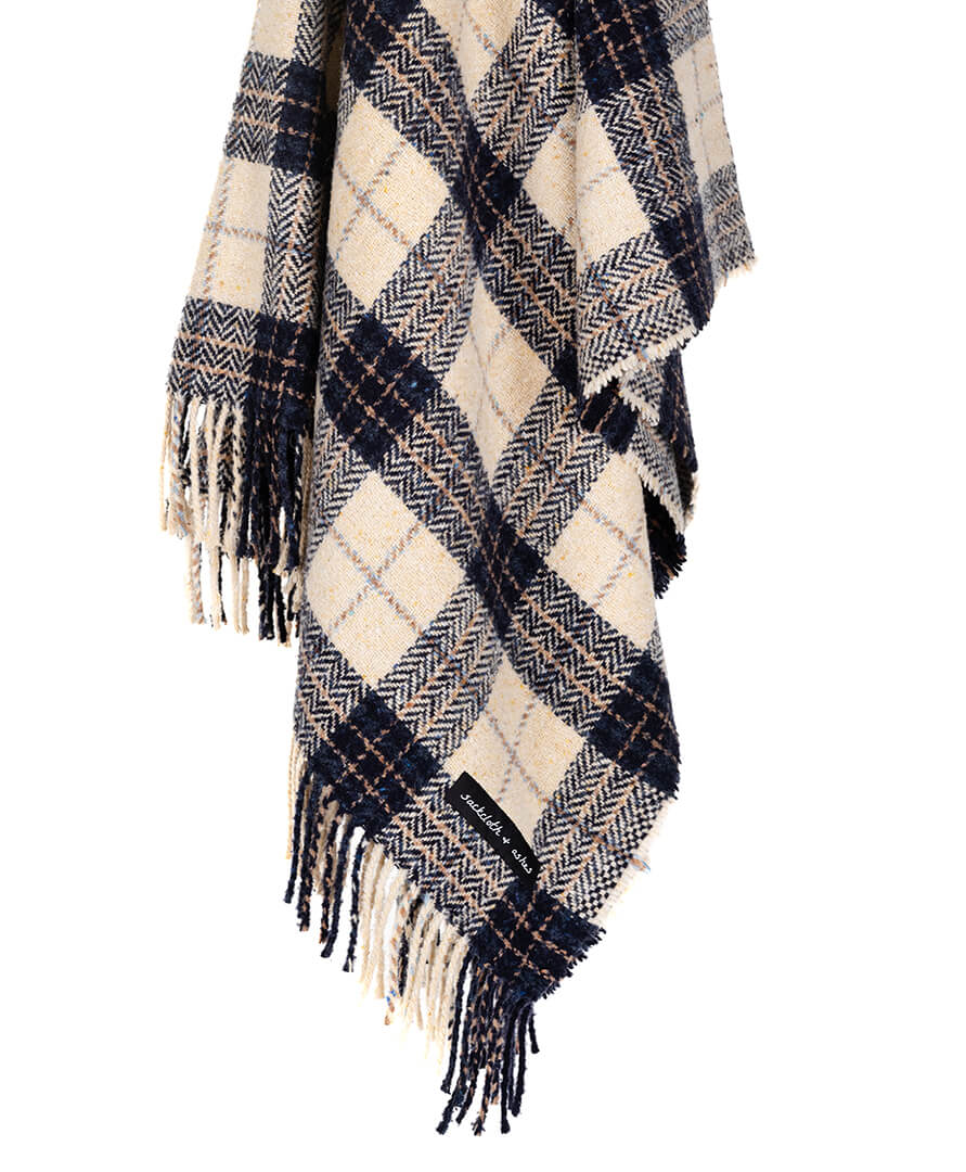 Winchester | Vintage Plaid Blanket - Nostalgic Camping & Picnic Blanket