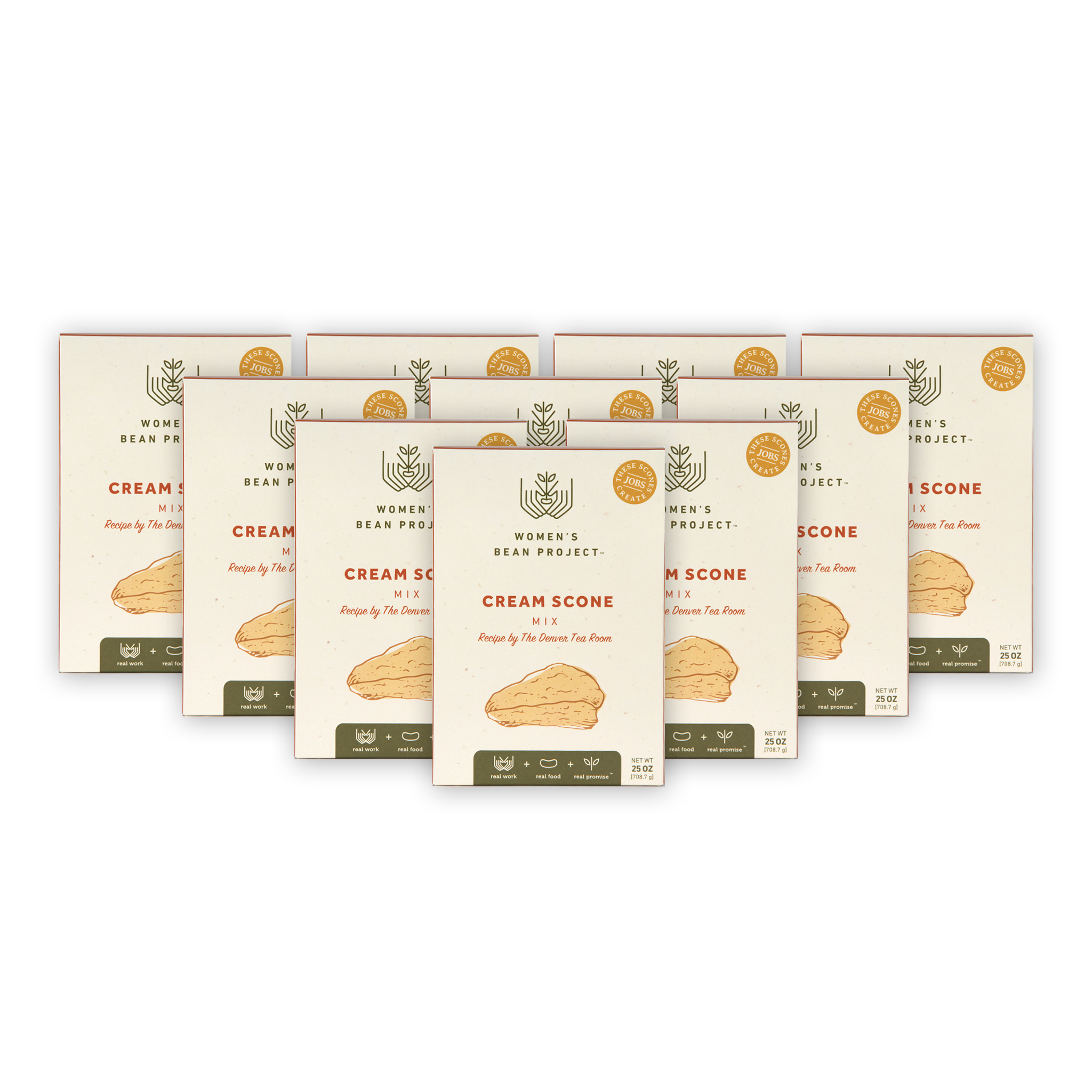 Case of 10 Cream Scone Mix packages