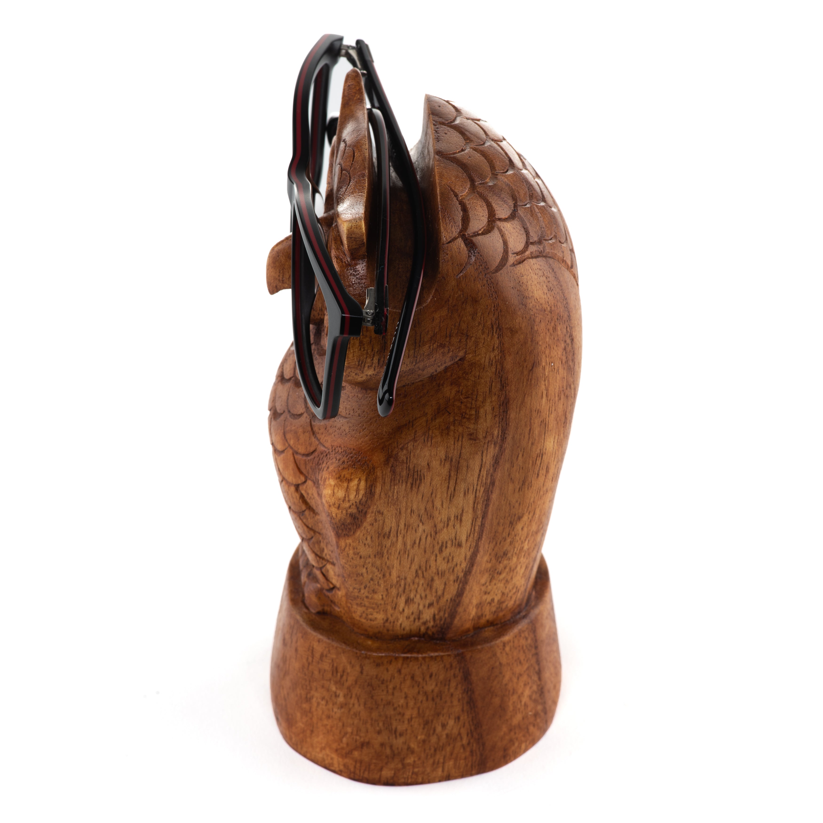 Wise Owl Wood Eyeglasses Holder