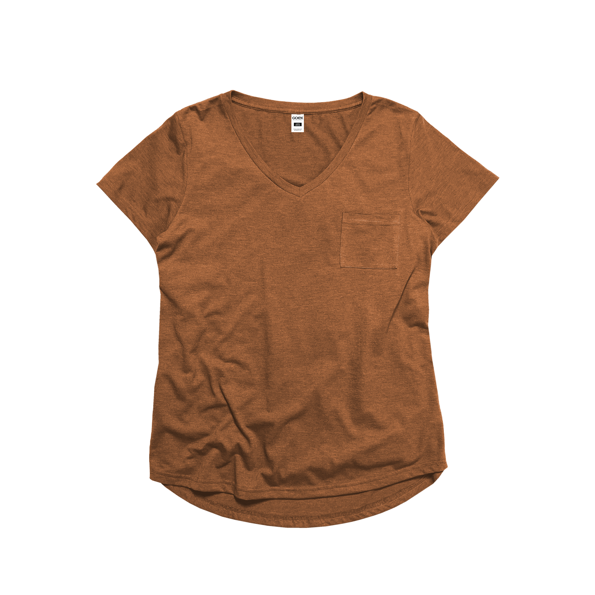 Ladies Triblend Drop Hem V-Neck Tee