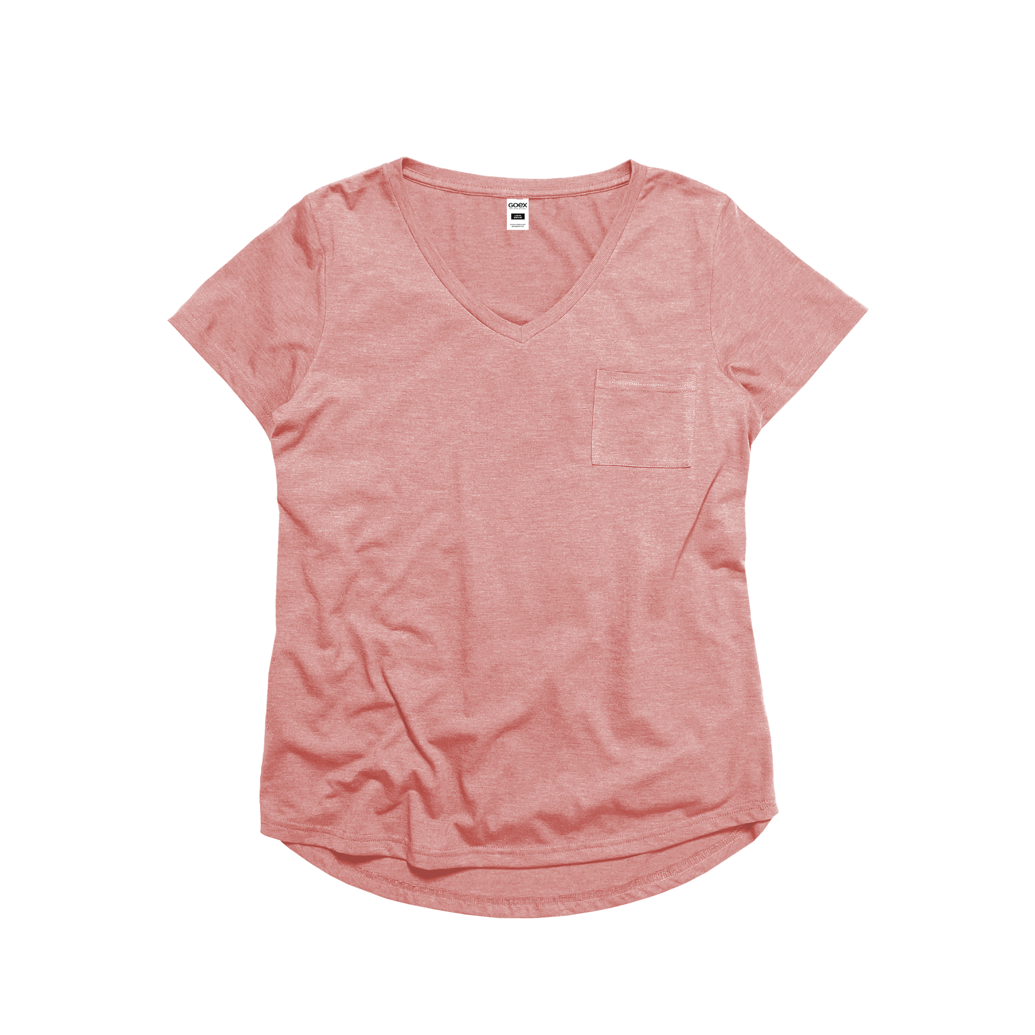 Ladies Triblend Drop Hem V-Neck Tee