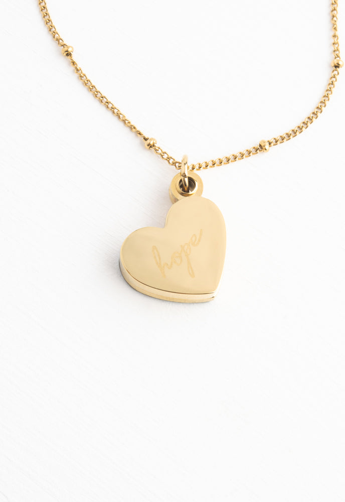 Give Hope Locket - an elegant necklace that empowers women