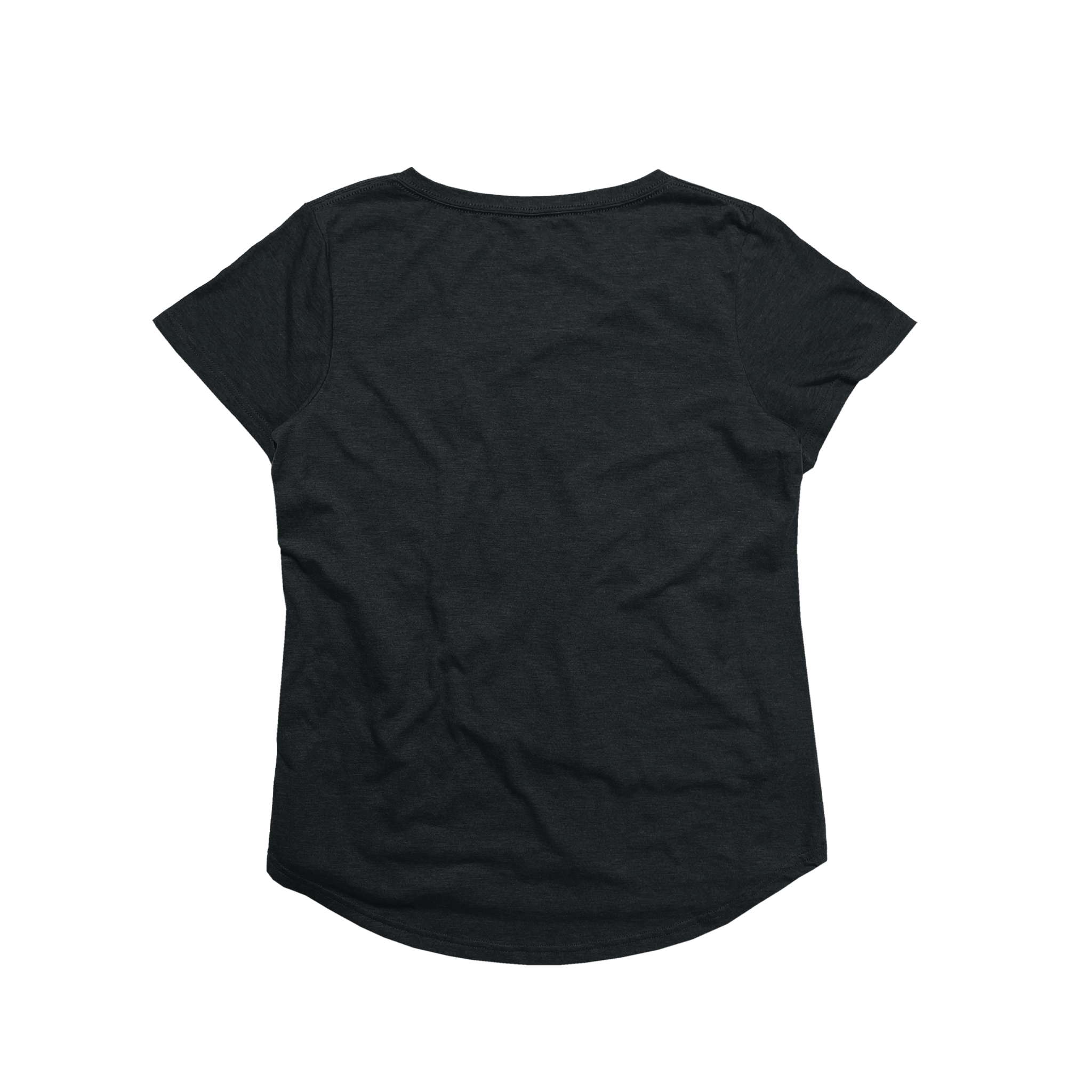 Ladies Triblend Drop Hem V-Neck Tee