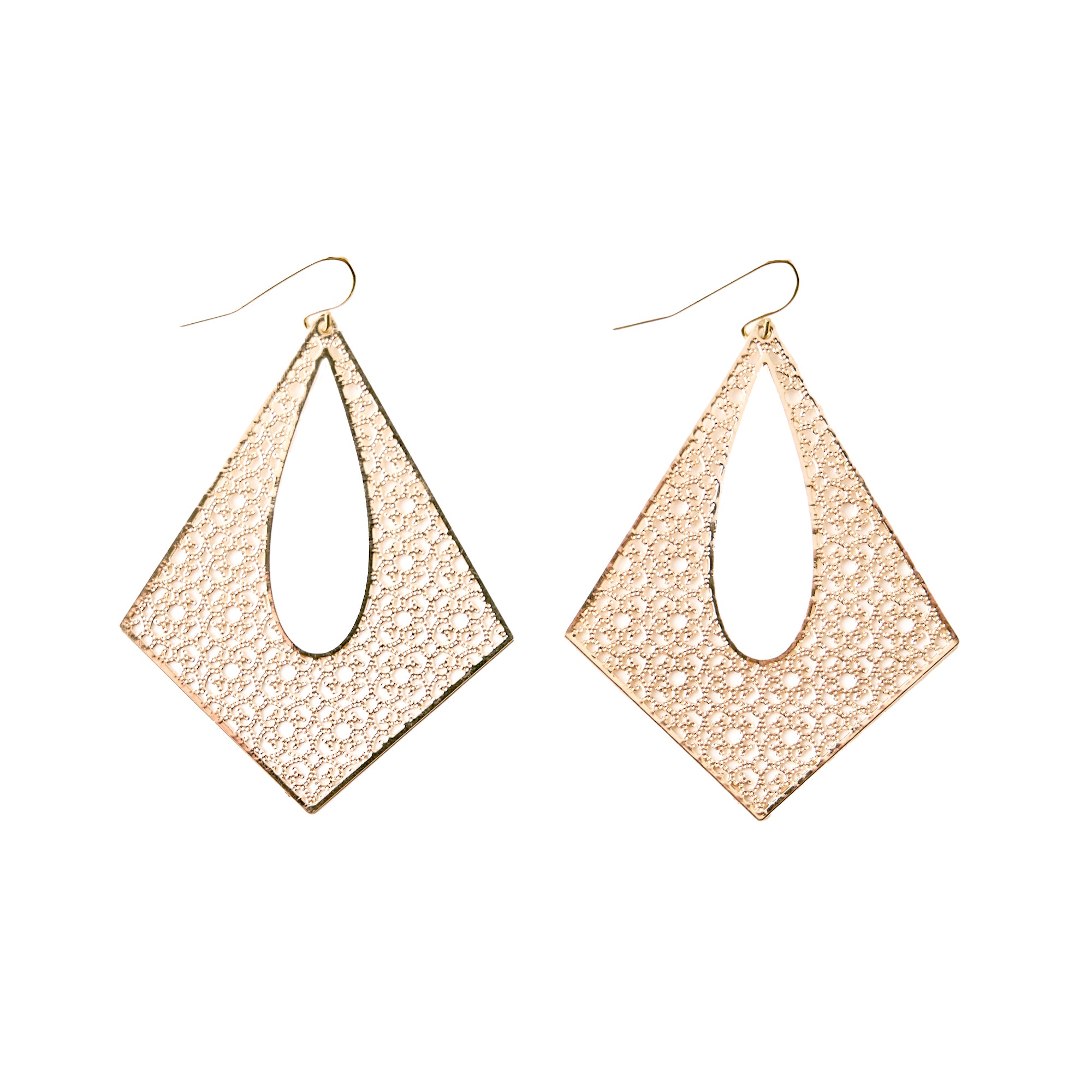 Everly Gold Filigree Dangle Earrings