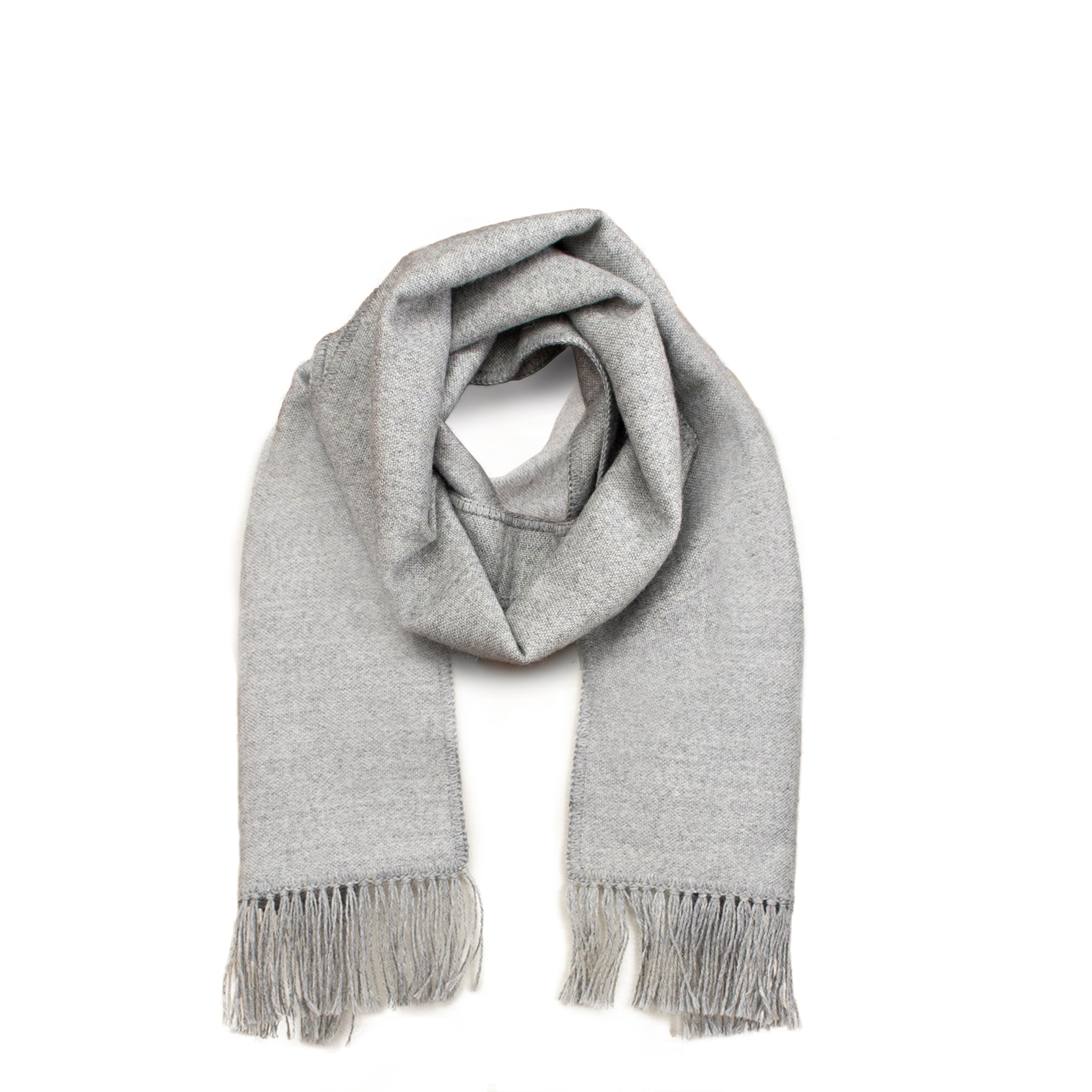 Alpaca Scarf from Peru - "Winter Chic in Smoke"