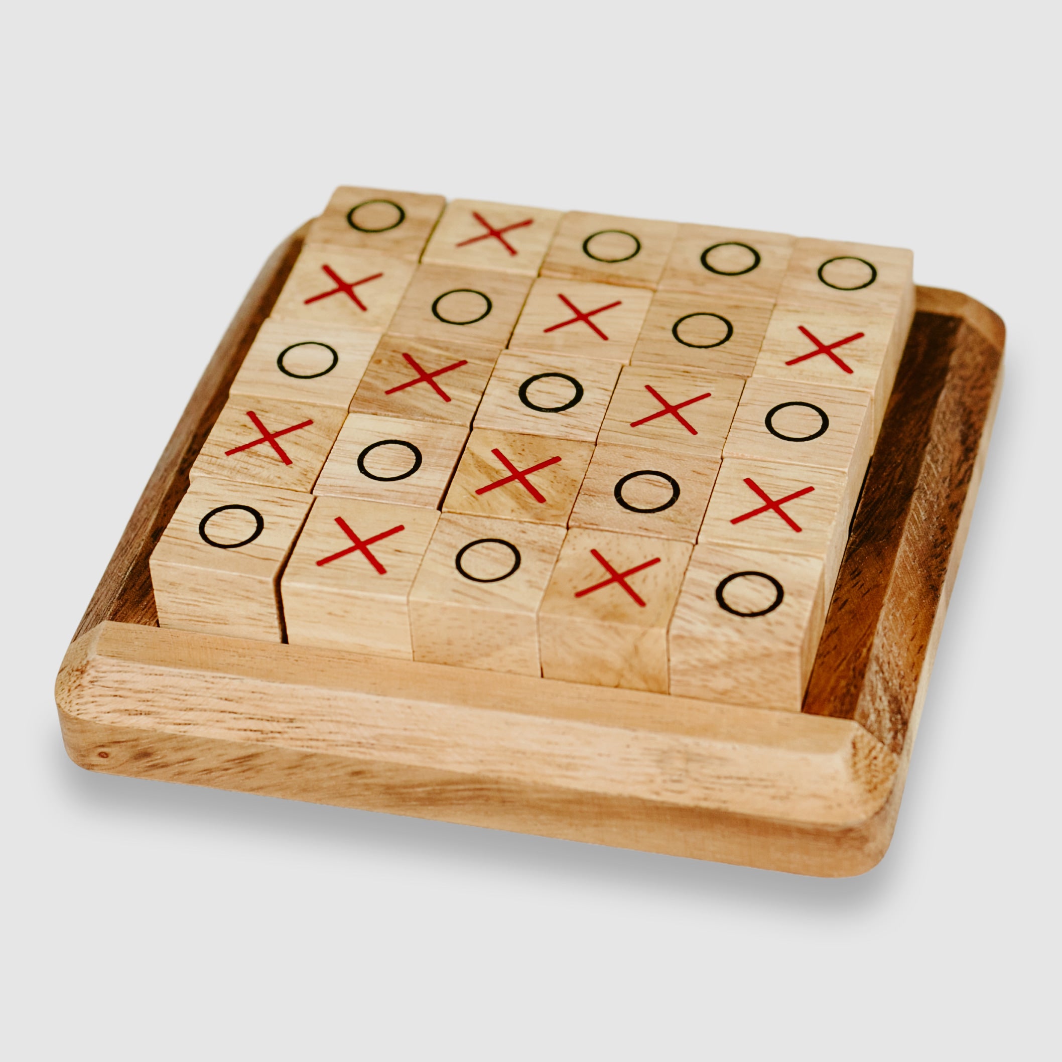 Handmade Tic-Tac-Toe Game Set